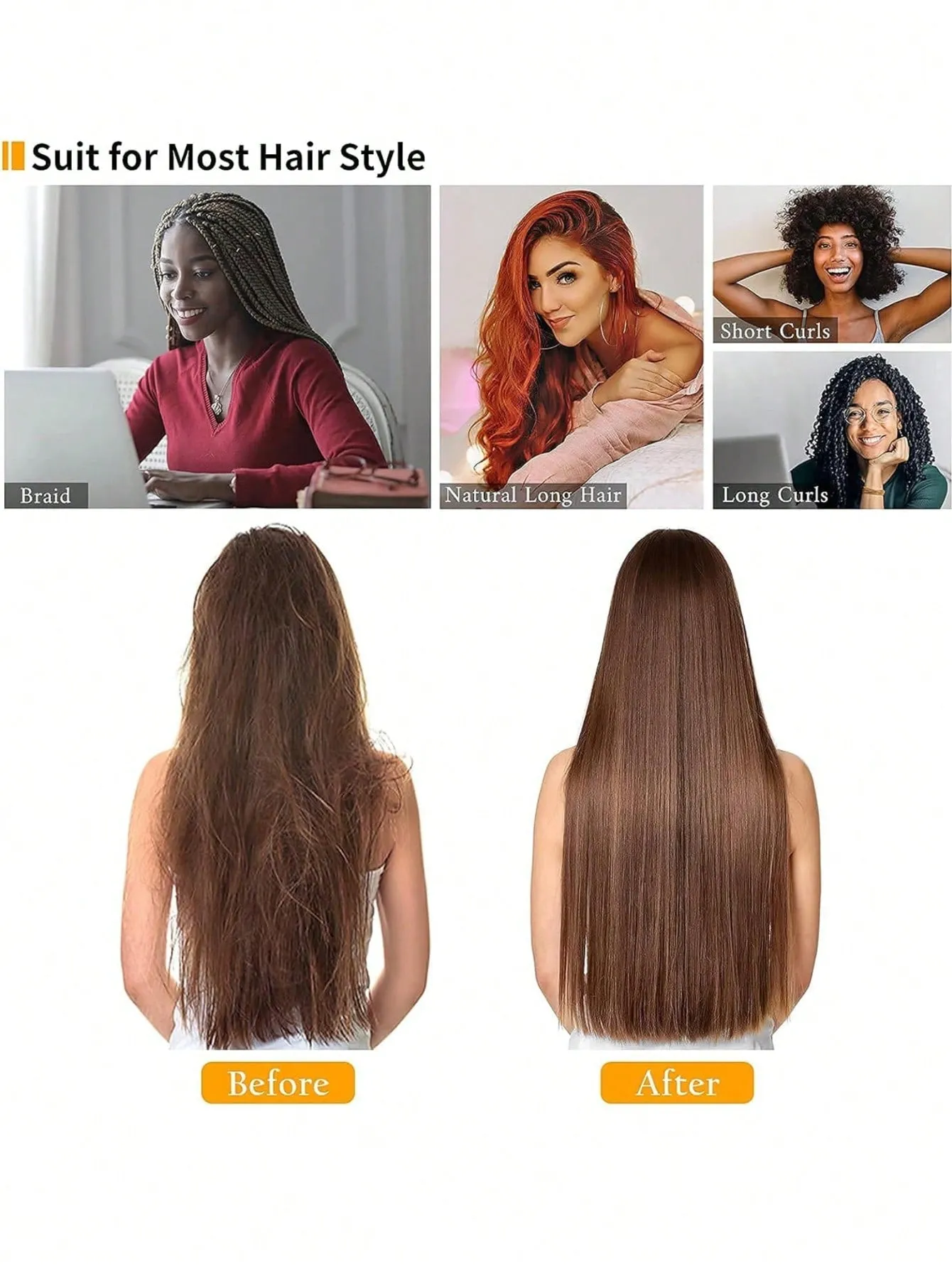 1 capo de pelo trenzado largo y rizado – Saten sedoso tamano gigante para dormir y quimioterapia – Banda ancha elastica – Color solido – Perfecto para mujeres con cabello largo