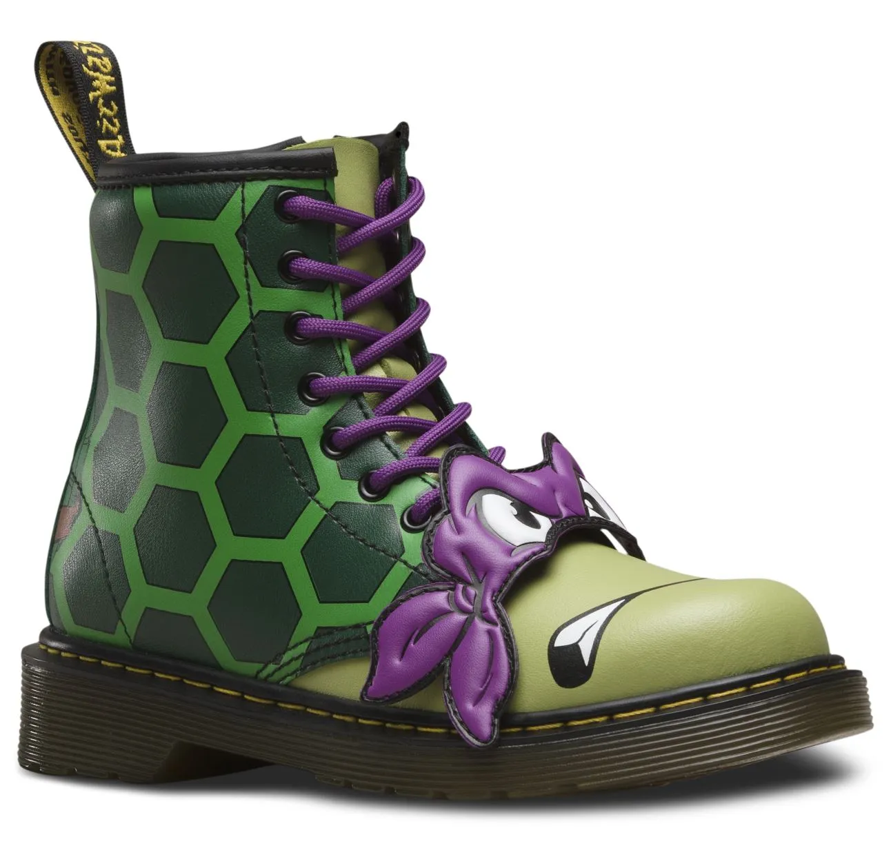 1460 Kids TMNT Donnie D Green T Lamper Boots