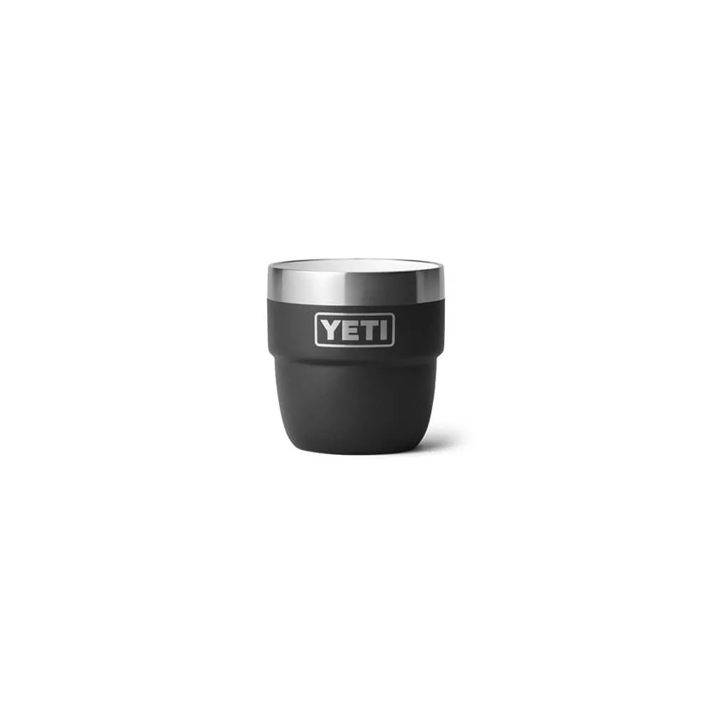 21071501857 TAZA RAMBLER 4oz STACKABLE 2 PIEZAS NEGRO MARCA YETI