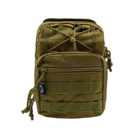 700102 MOCHILA TACTICA CRUZADA COLOR TAN MARCA PANTHER