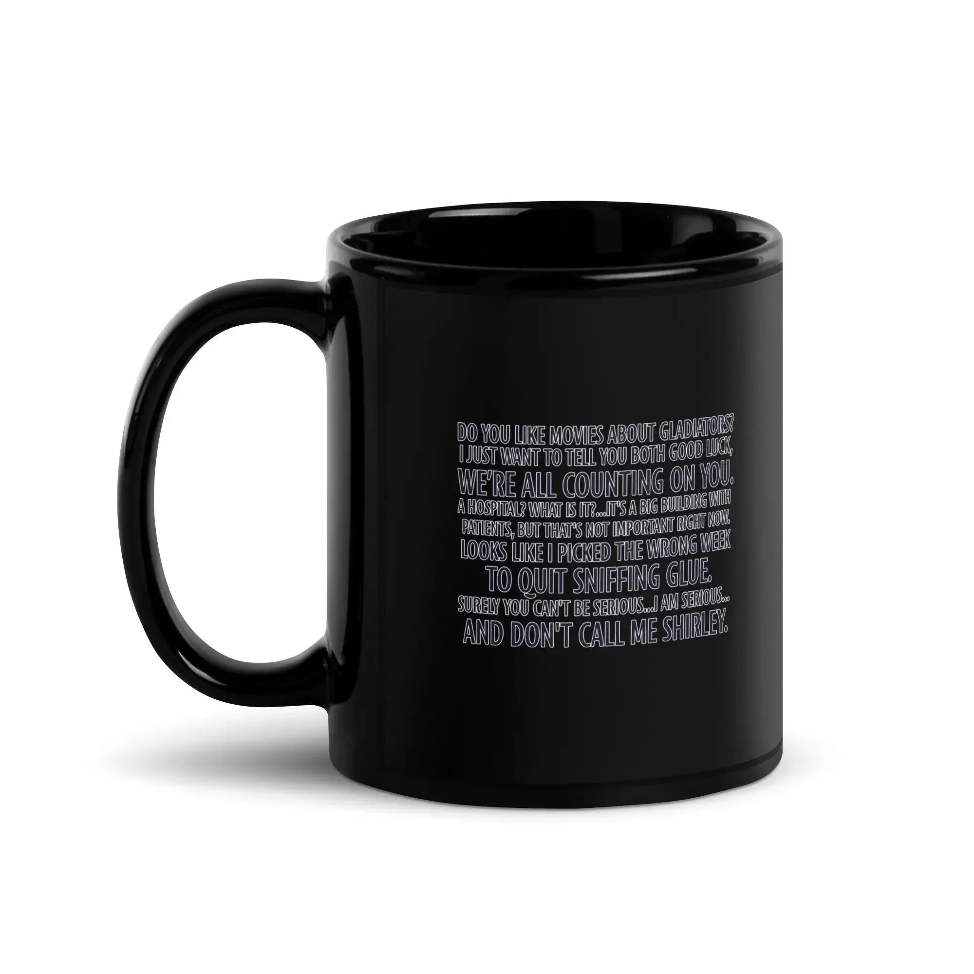 Airplane! Black Glossy Mug