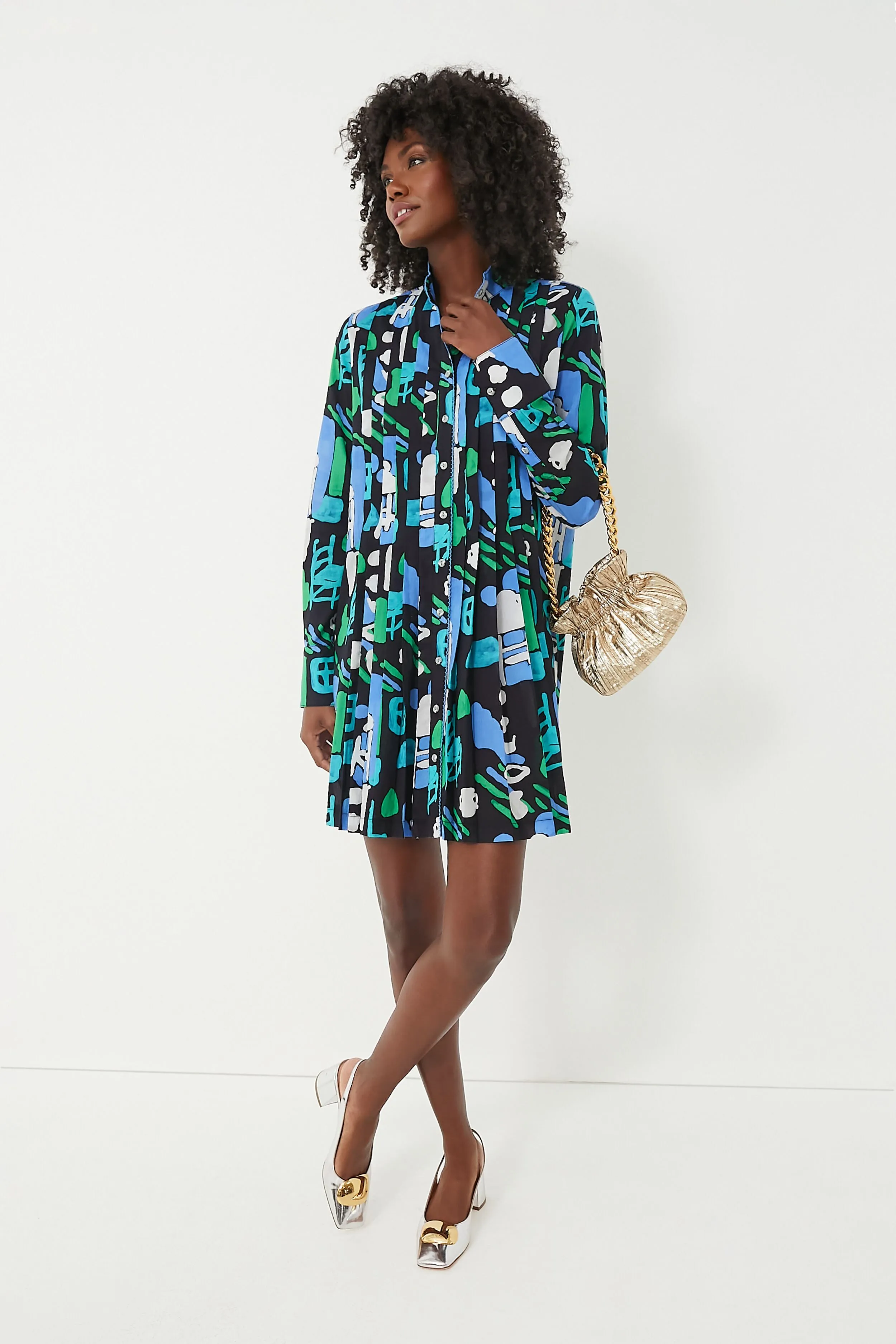 Arcilla Azul Print Cenote Dress