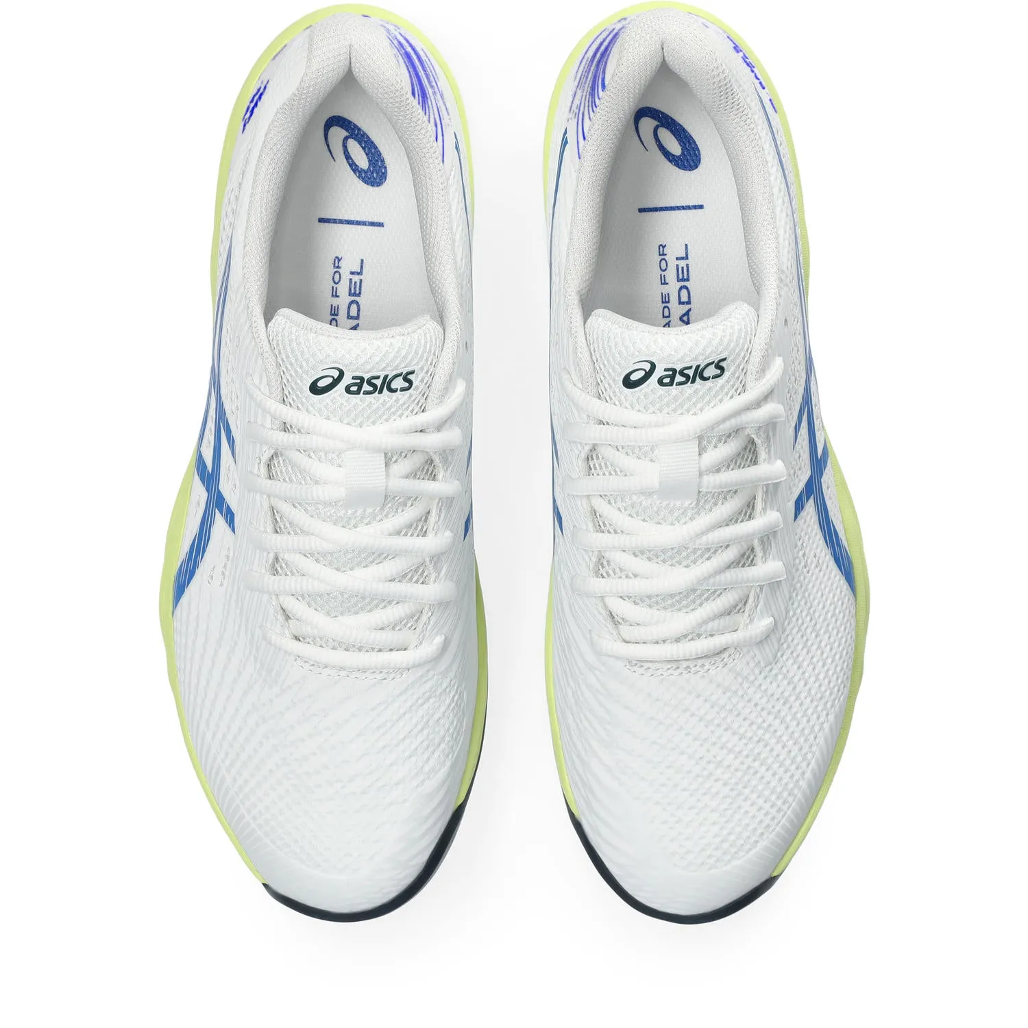 Asics Padelschoen Gel Game 9 Padel Heren Wit Blauw