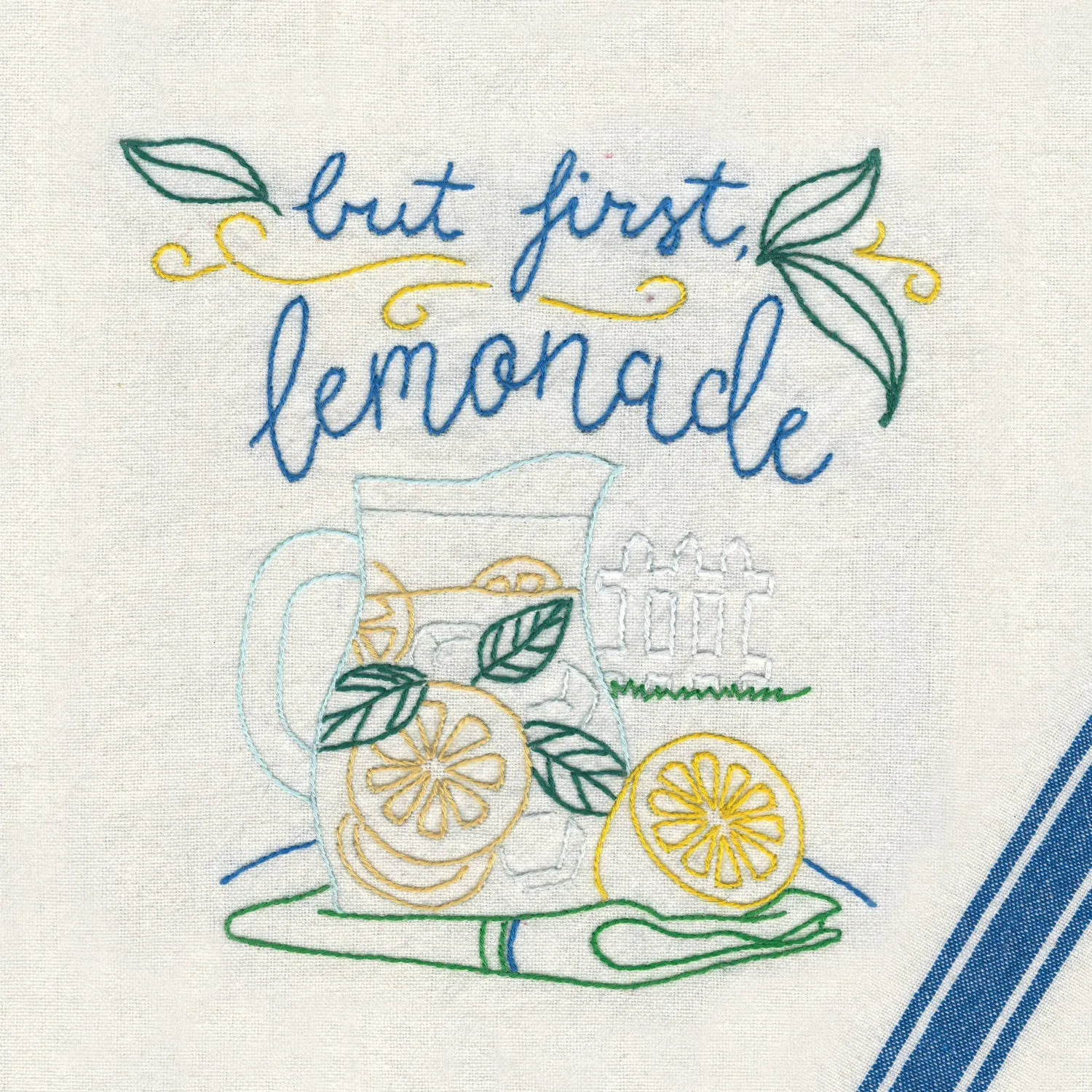 Aunt Martha's When Life Gives You Lemons Iron-On Embroidery Pattern