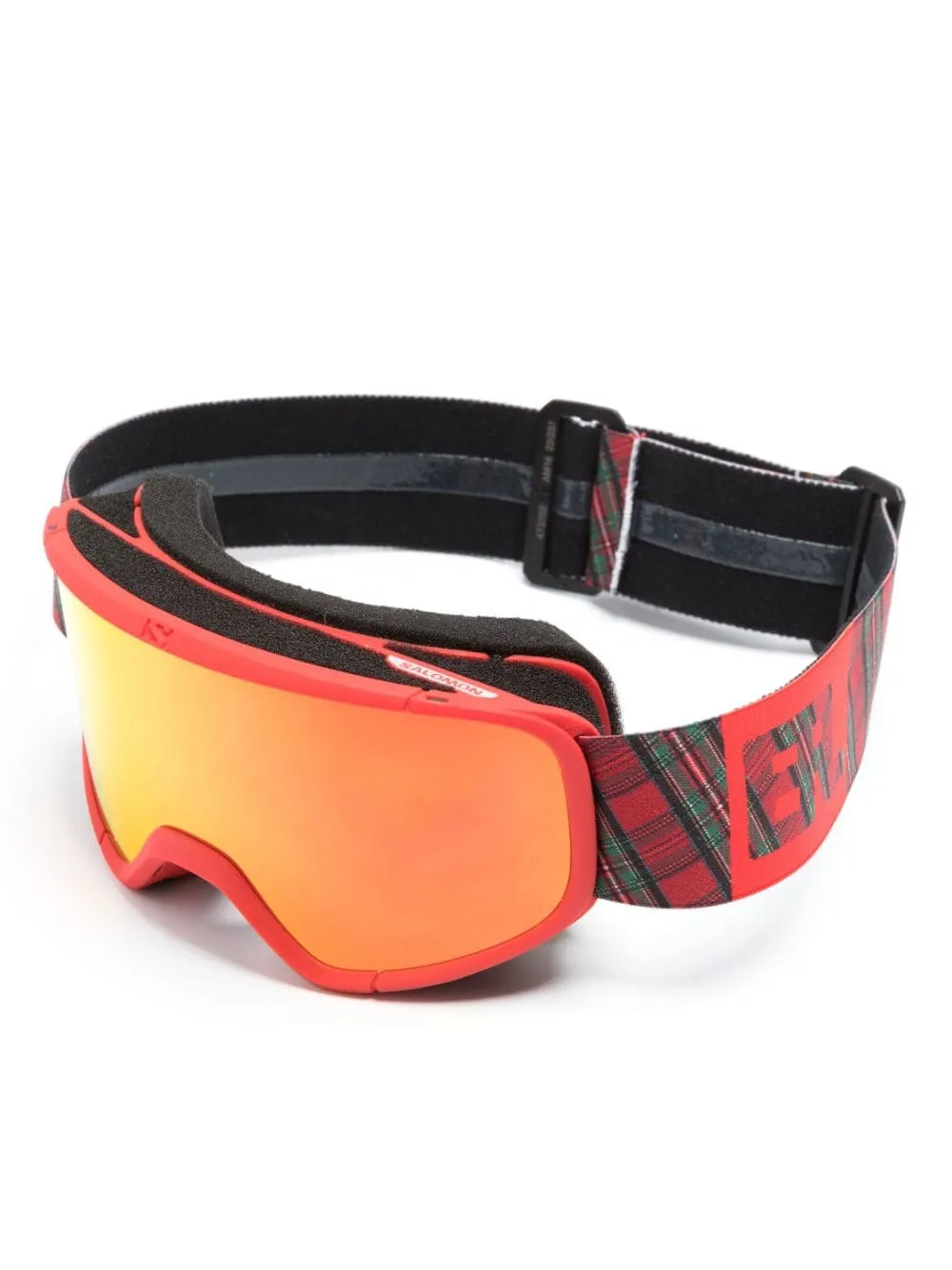 Biker-Style Frame Mirrored Sunglasses