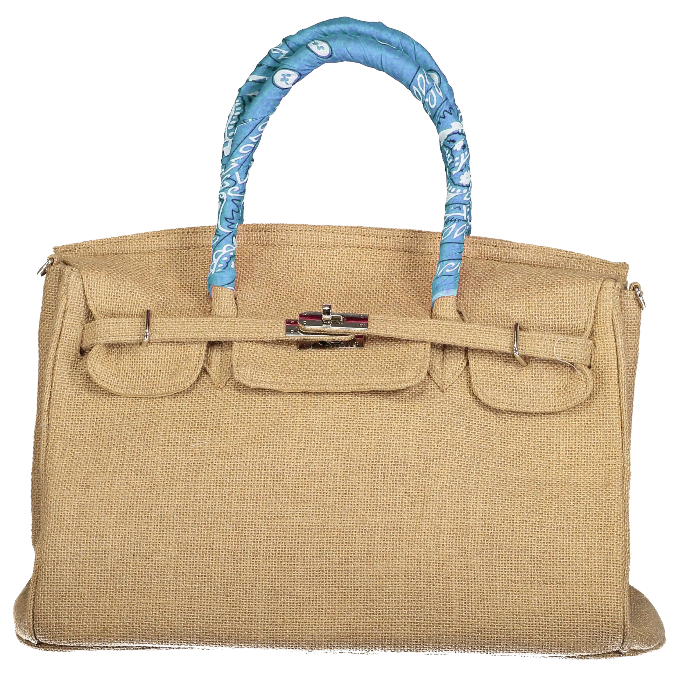 Birkin Style Jute Bag