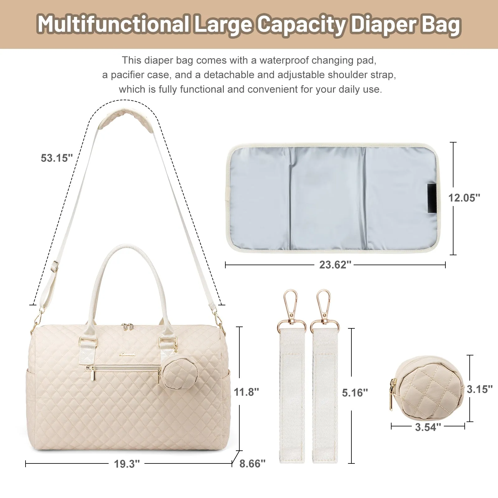 Bolso Baby Lucy Ivory