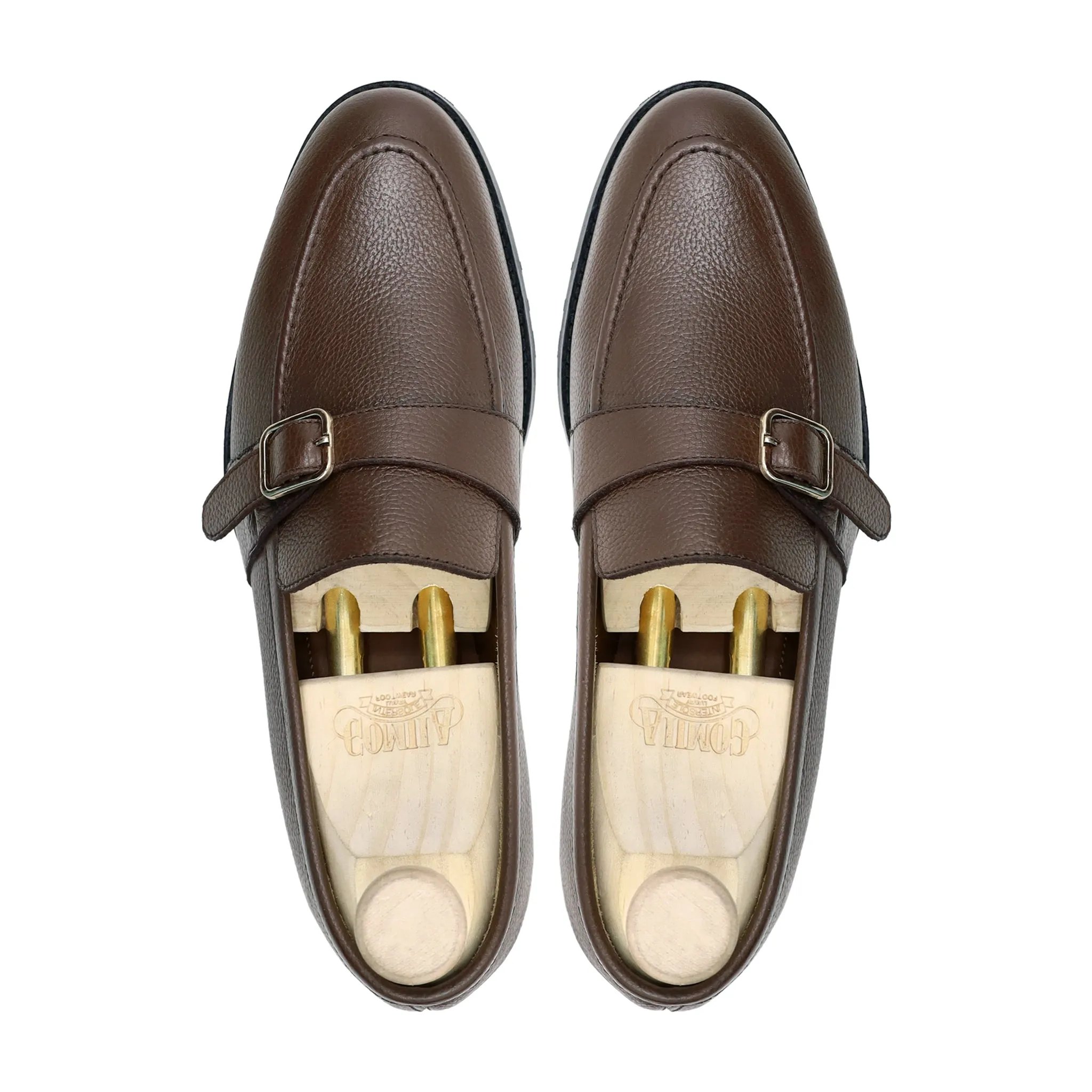 Brasilia - Men's Brown  Pebble Grain Loafer