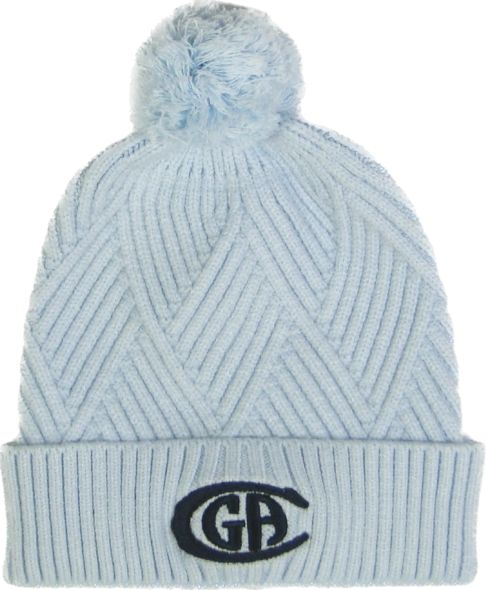 Bridger Textured Cuff Beanie - Light Blue -CGA