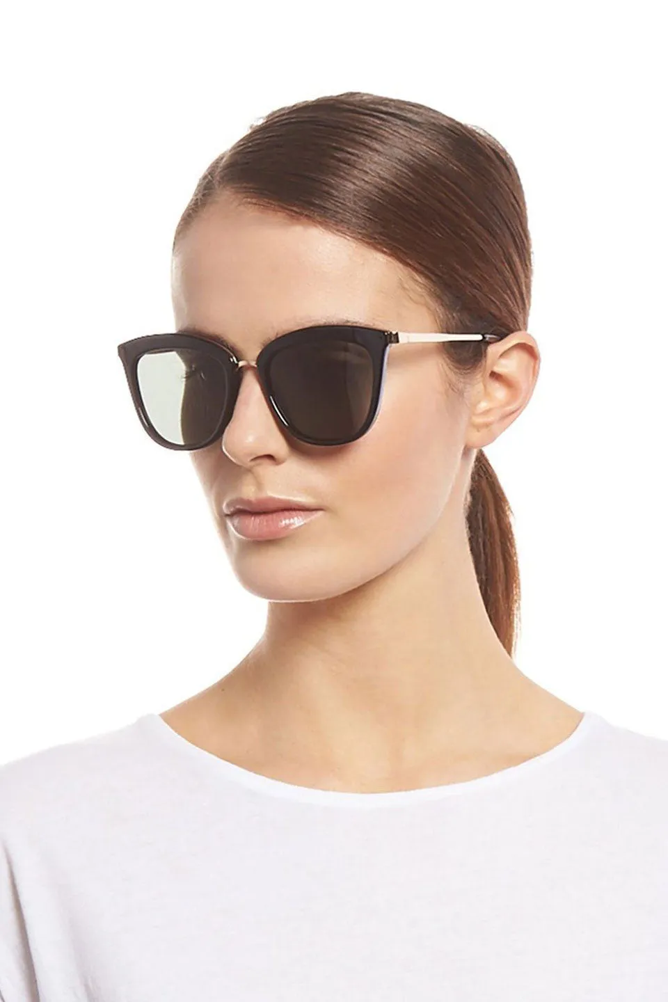 Caliente Black Gold Arms Khaki Lens Sunglasses