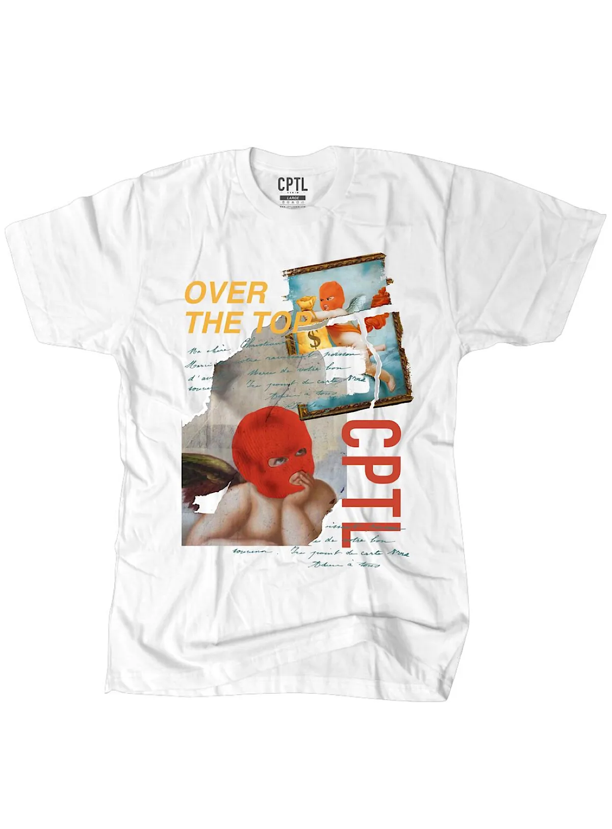 Capital Denim T-shirt - Over The Top - White - CPTL02