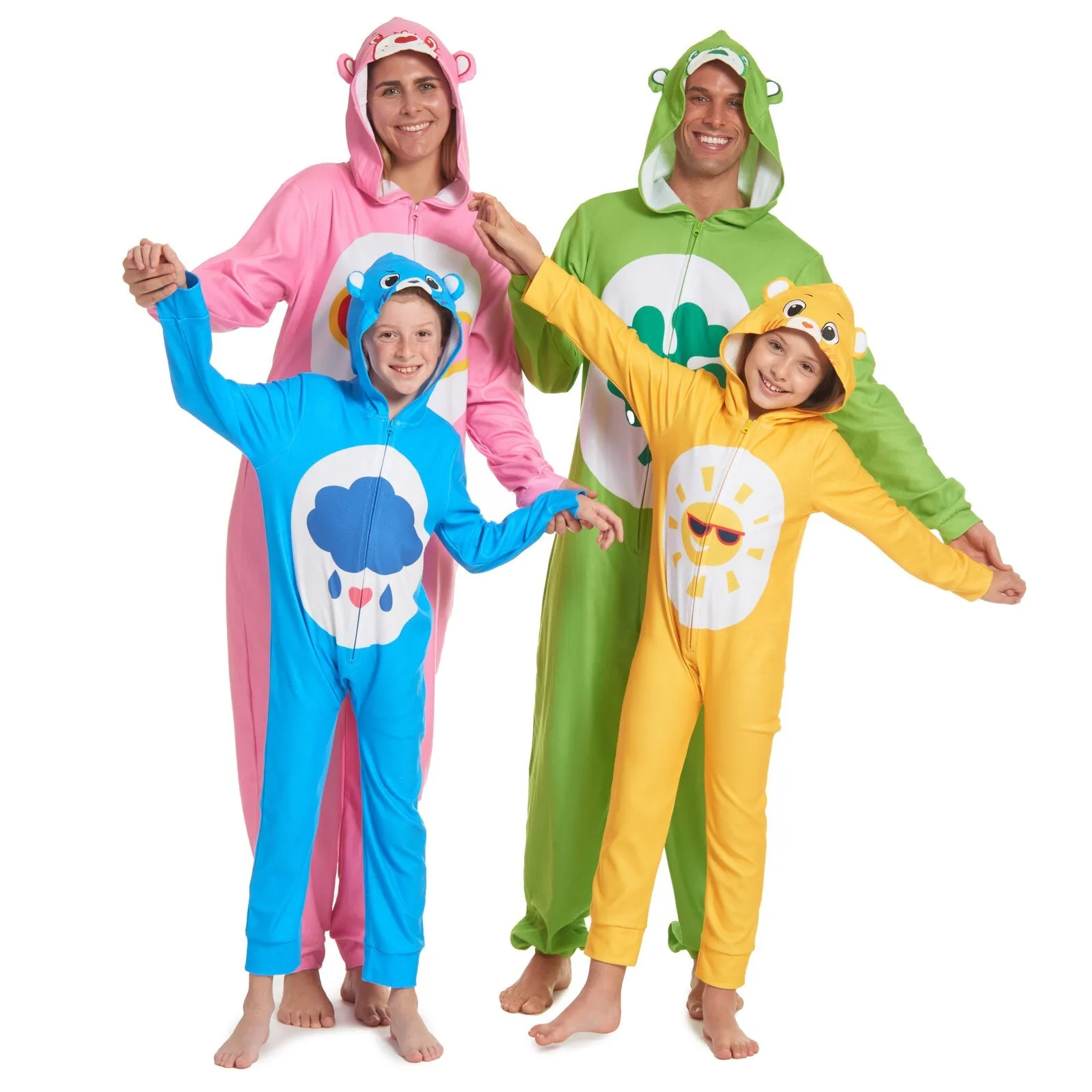 Care Bears Grumpy Bear Fleece Zip Up Costume Pajama Coverall