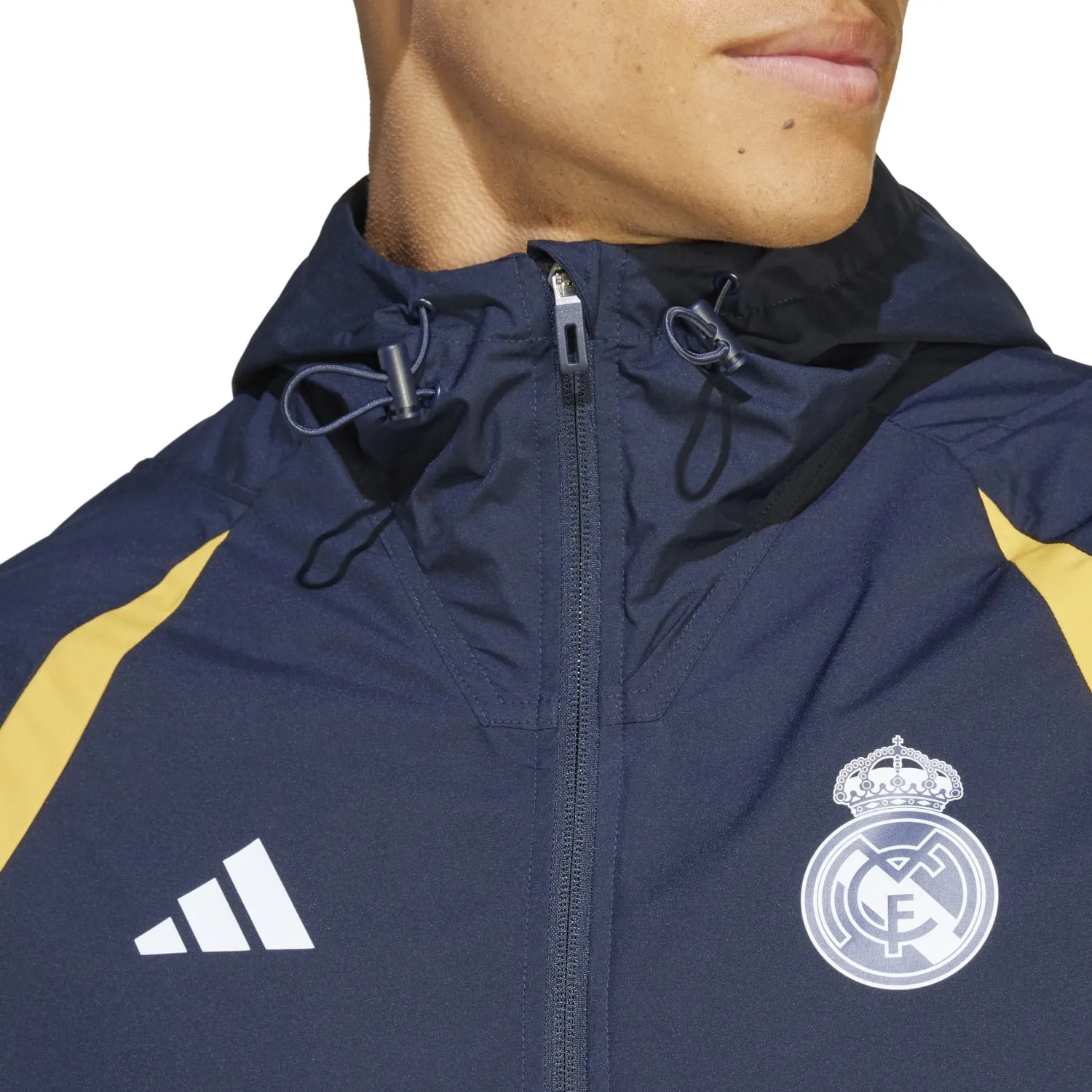 Chaqueta adidas All Weather Hombre Entrenamiento 23/24 Azul Marino