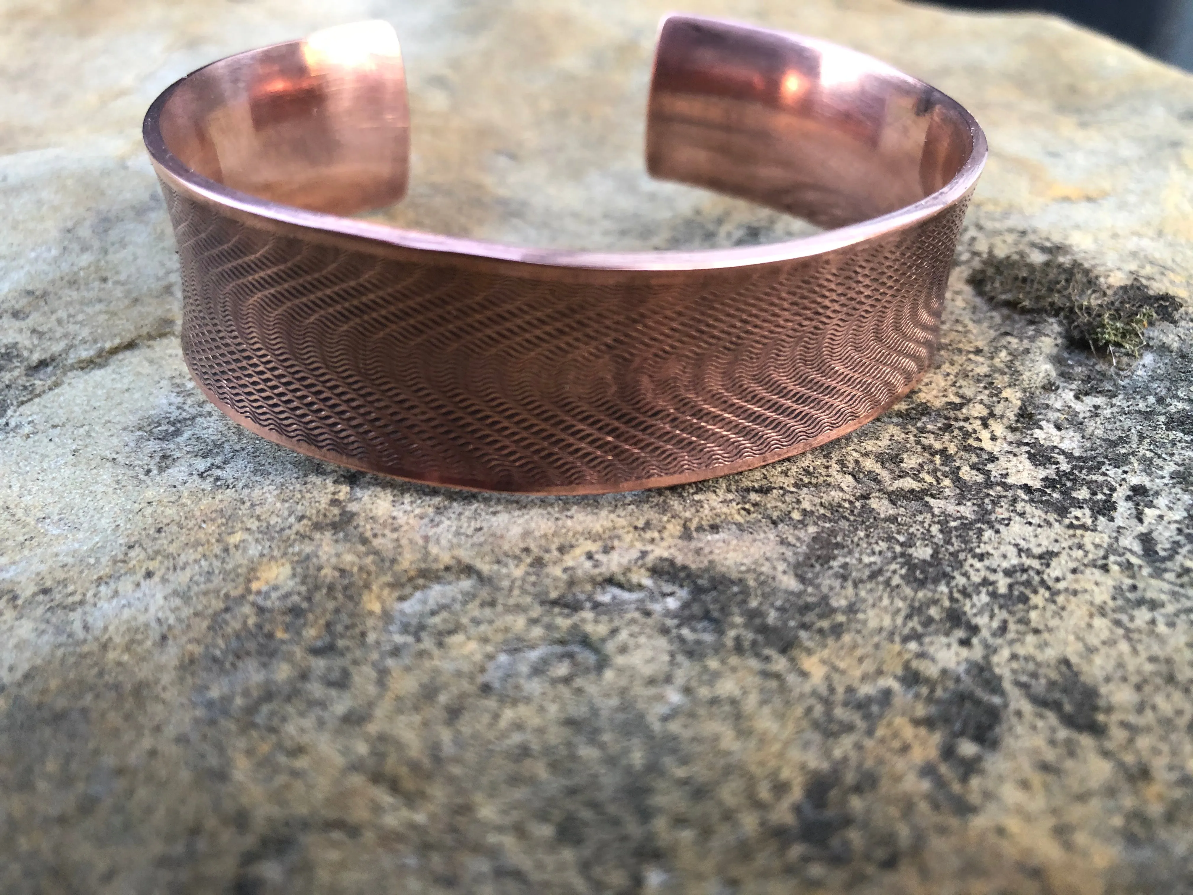 Copper Cuff Bracelet Mirage Wave