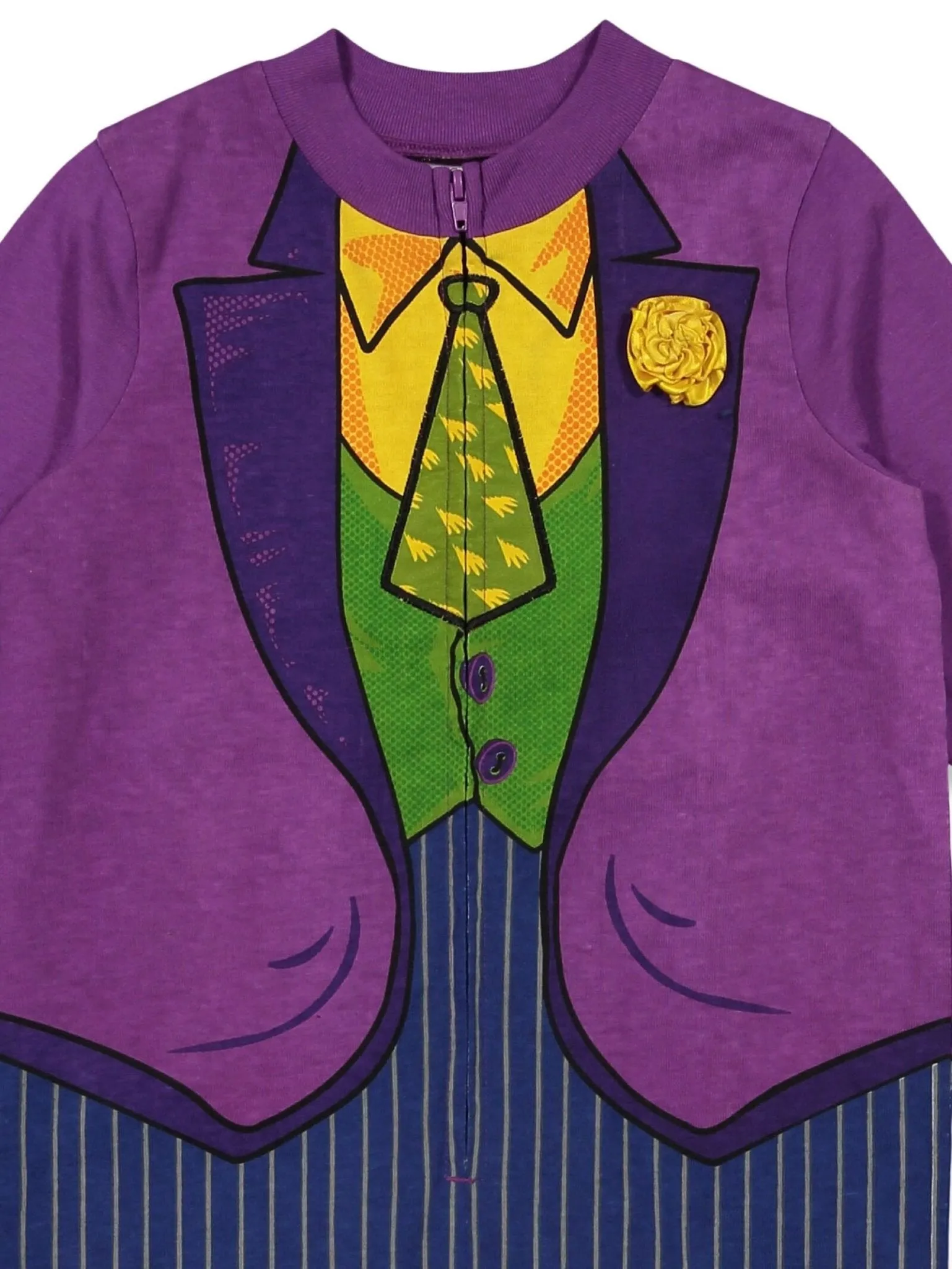 DC Comics Joker Zip Up Cosplay Costume Coverall