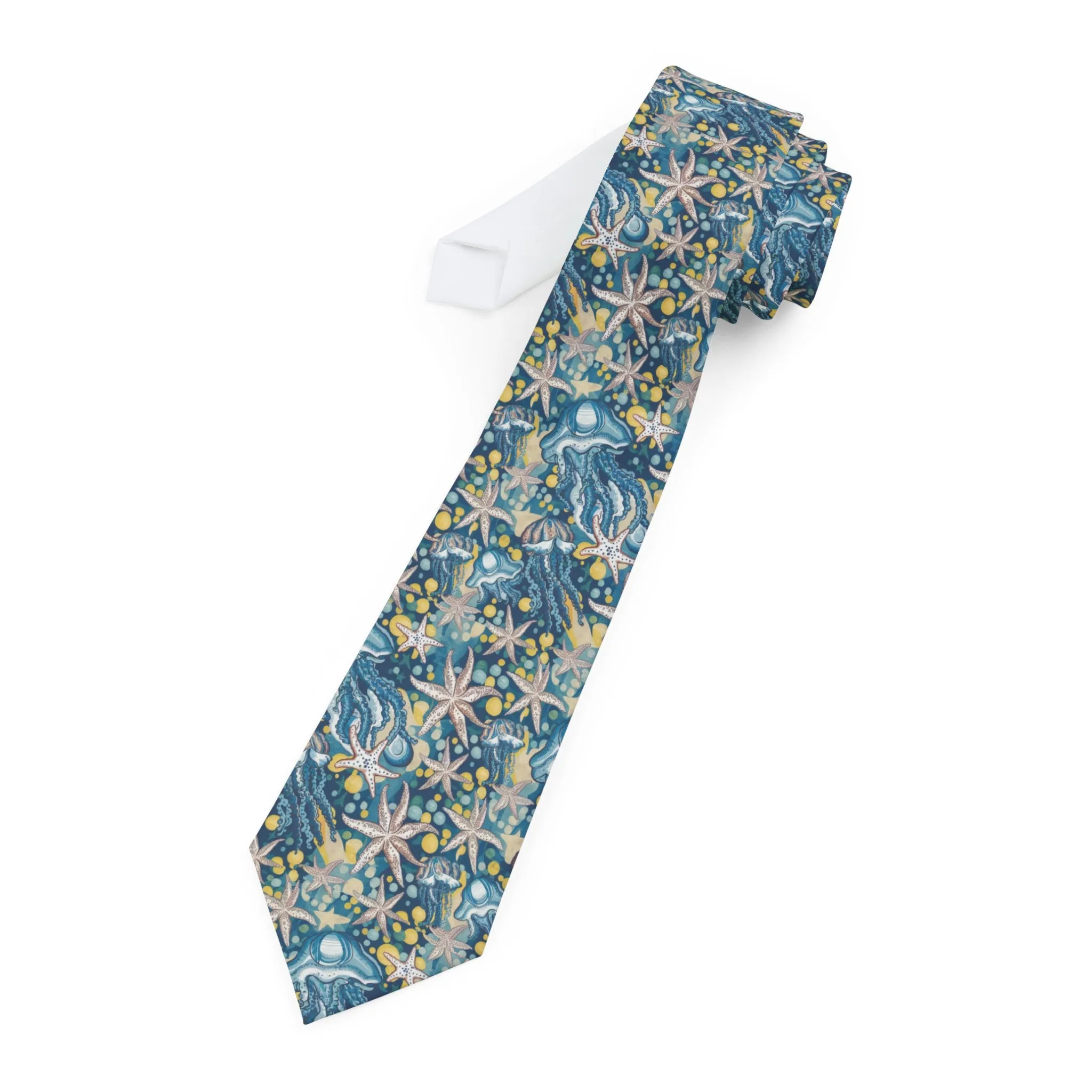 Deep Starfish Blue Necktie