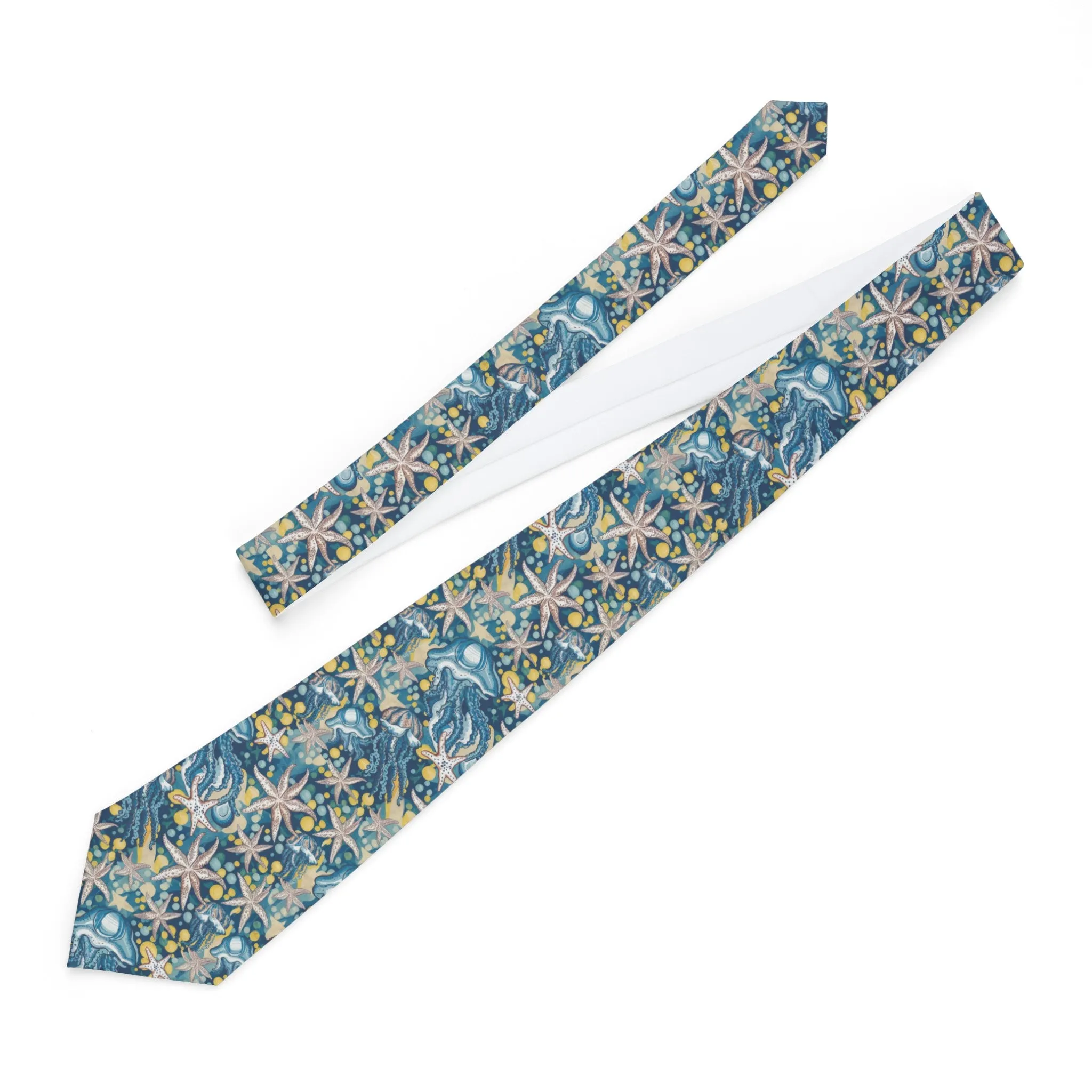 Deep Starfish Blue Necktie