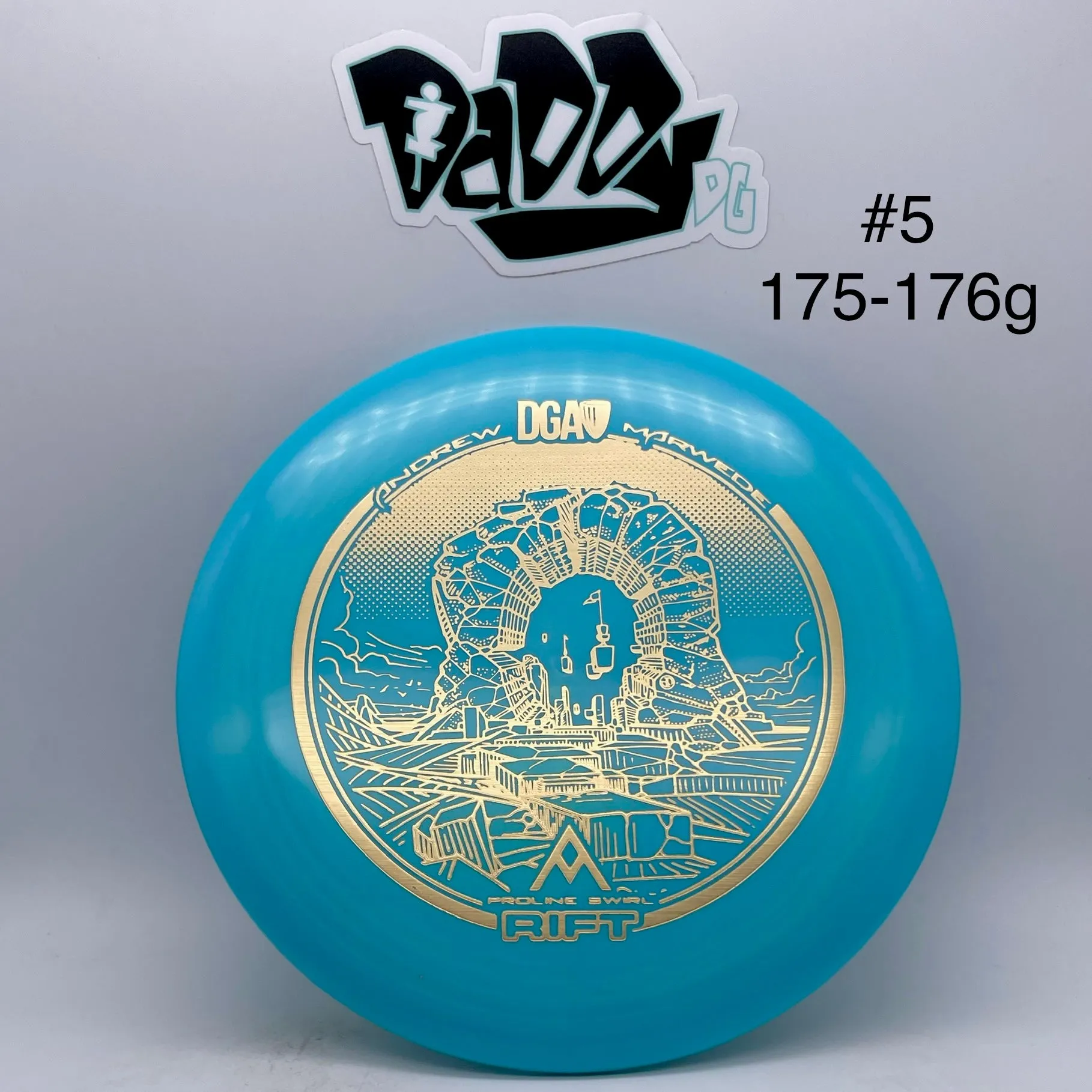 DGA LE ProLine Swirl Rift 2022 Andrew Marwede Tour Series Stamped Midrange