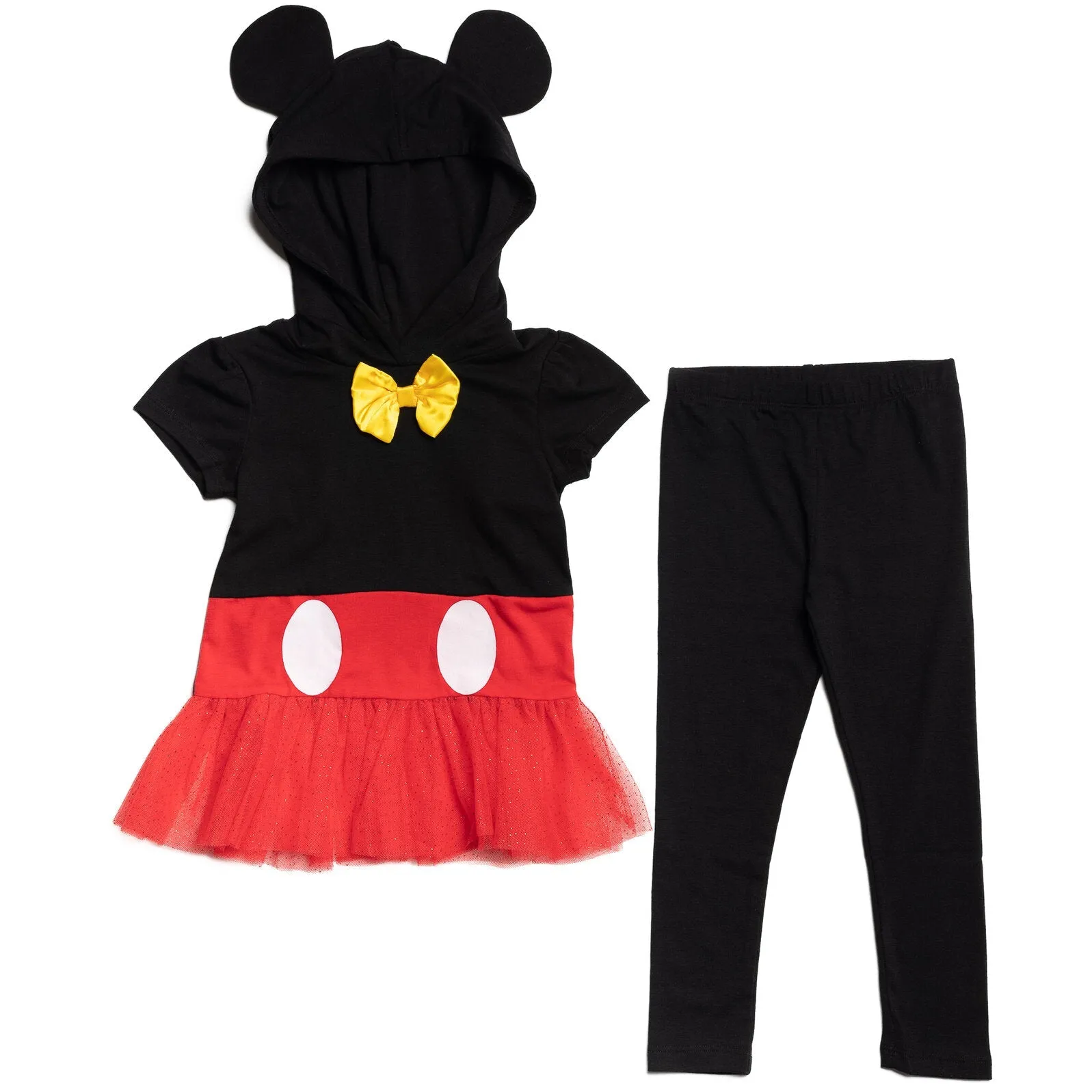 Disney Mickey Mouse Cosplay T-Shirt Dress and Leggings