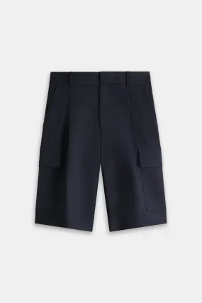 Drôle de Monsieur 'Le Short Cargo Laine' Shorts - Navy