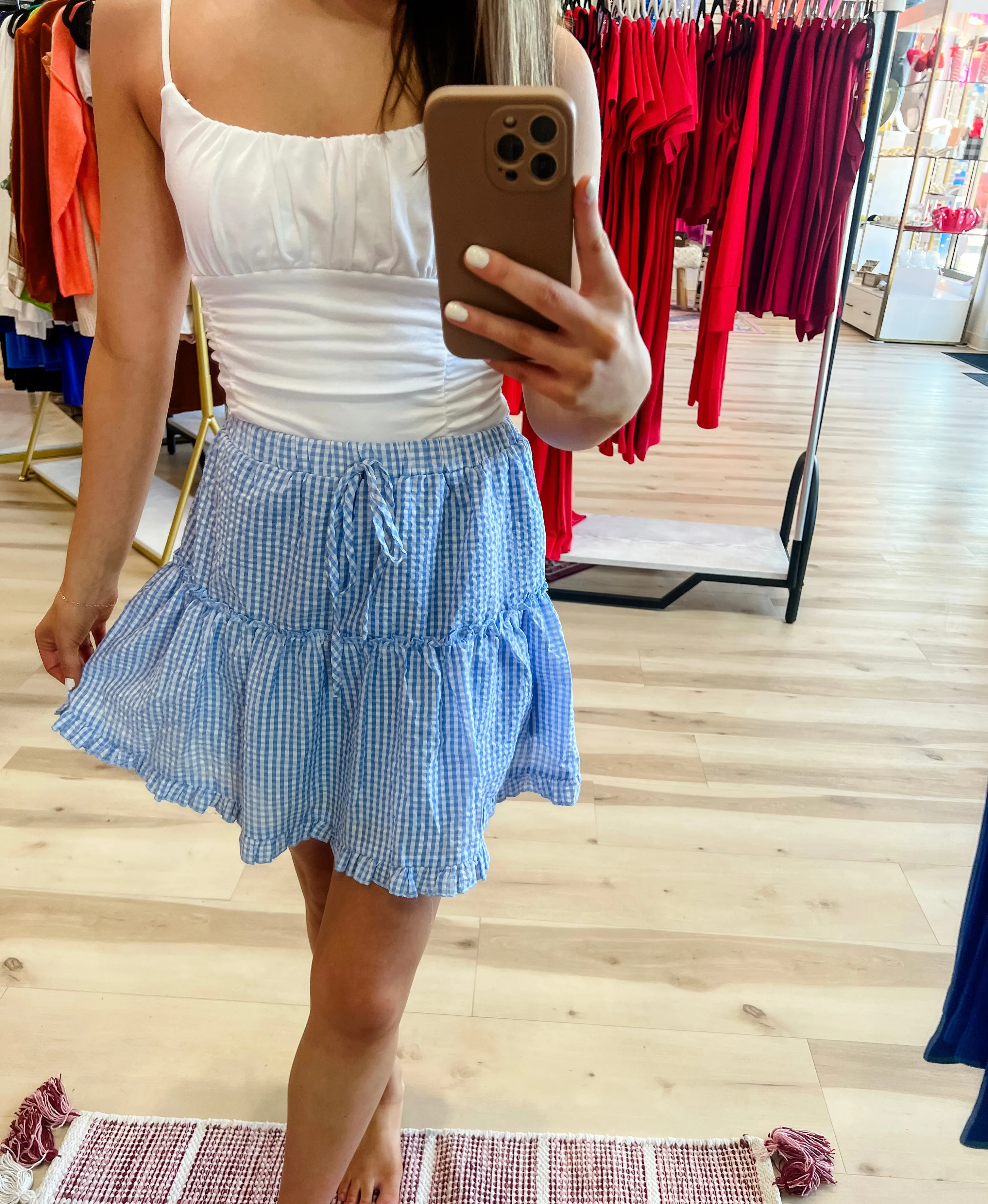 Gingham Style Skirt