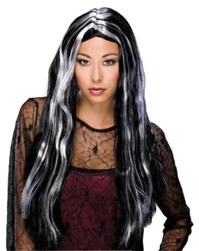 Grey Streaked Wig for Adults