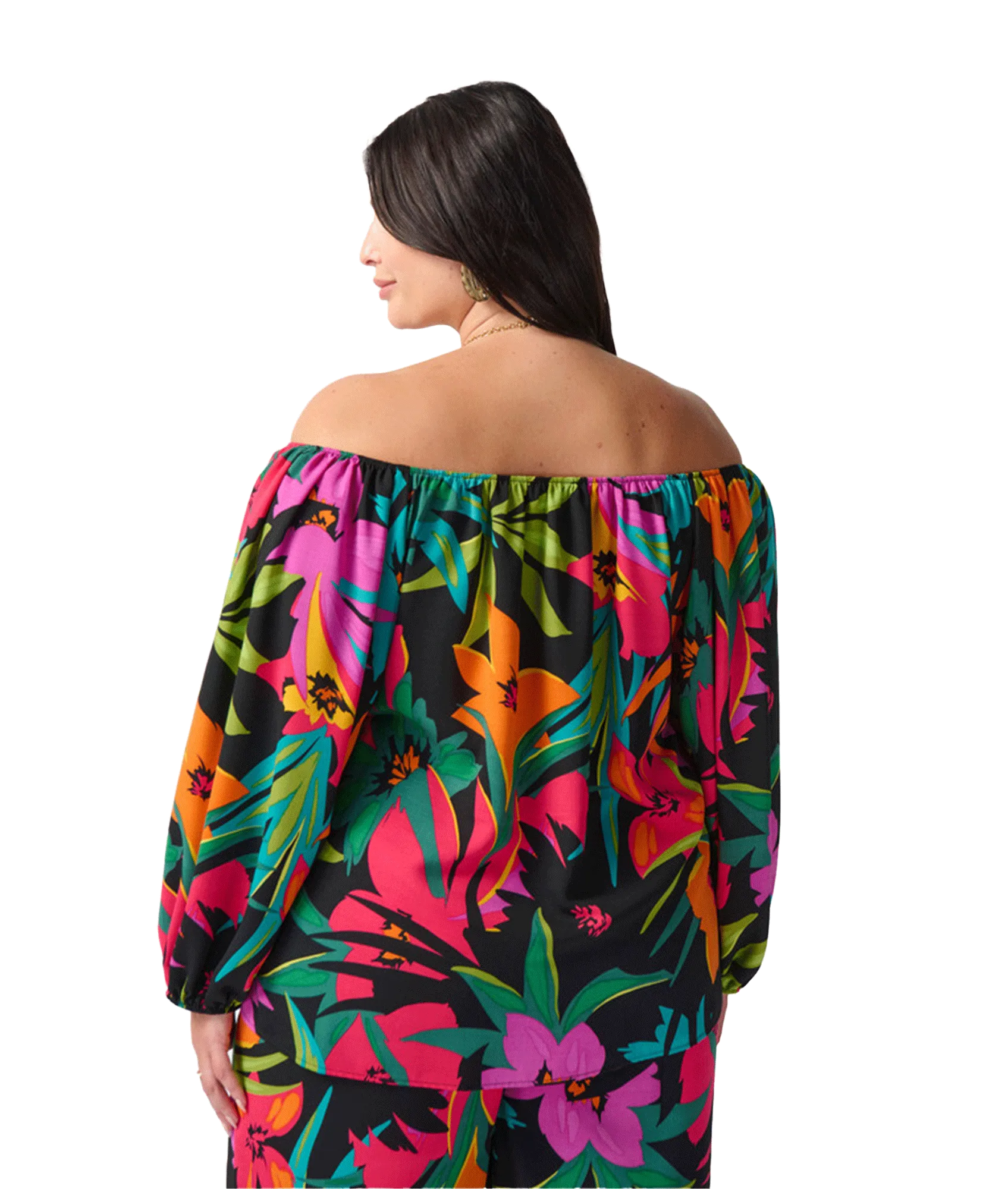 Hibiscus Print Top Style - Multi