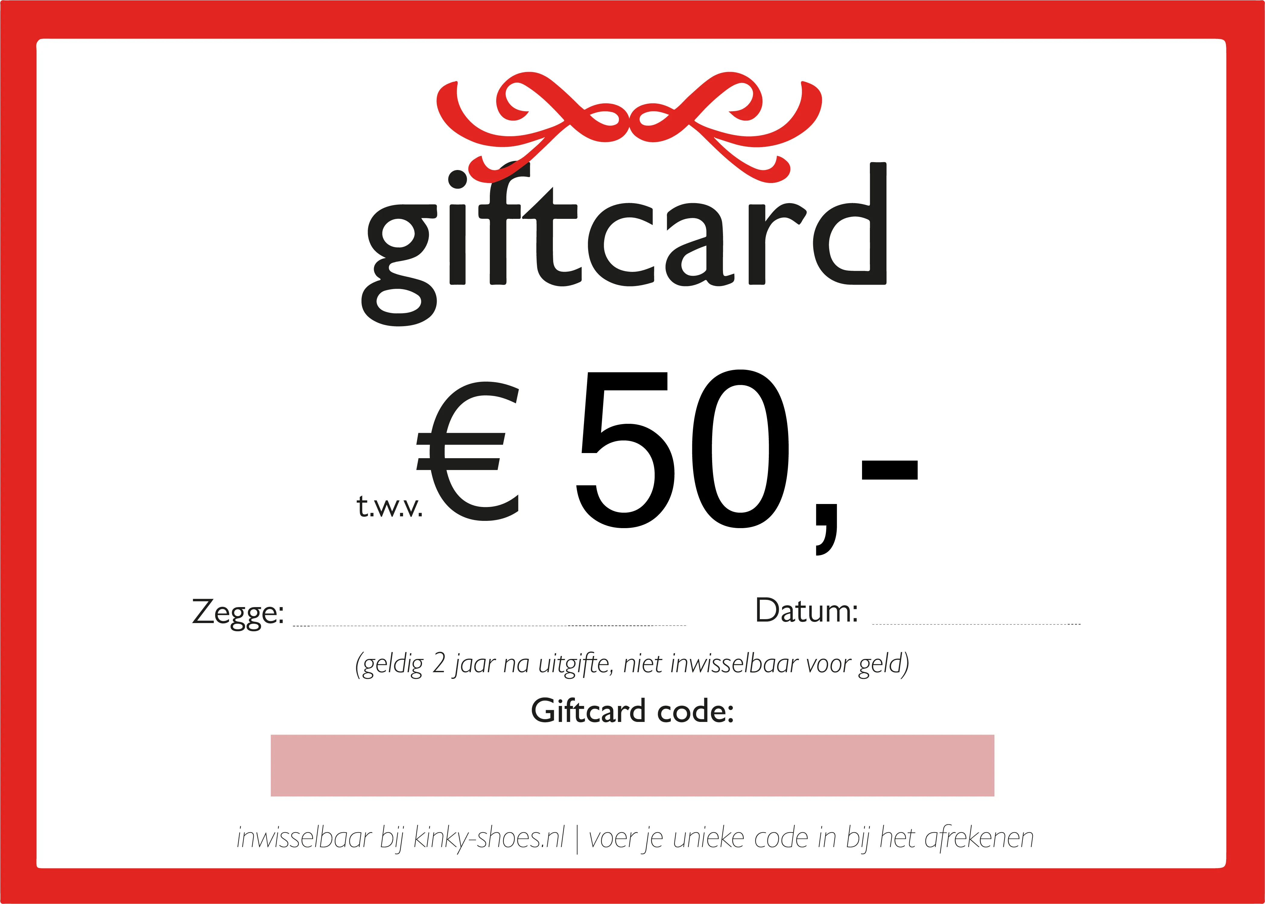 Kinky-Shoes Giftcard