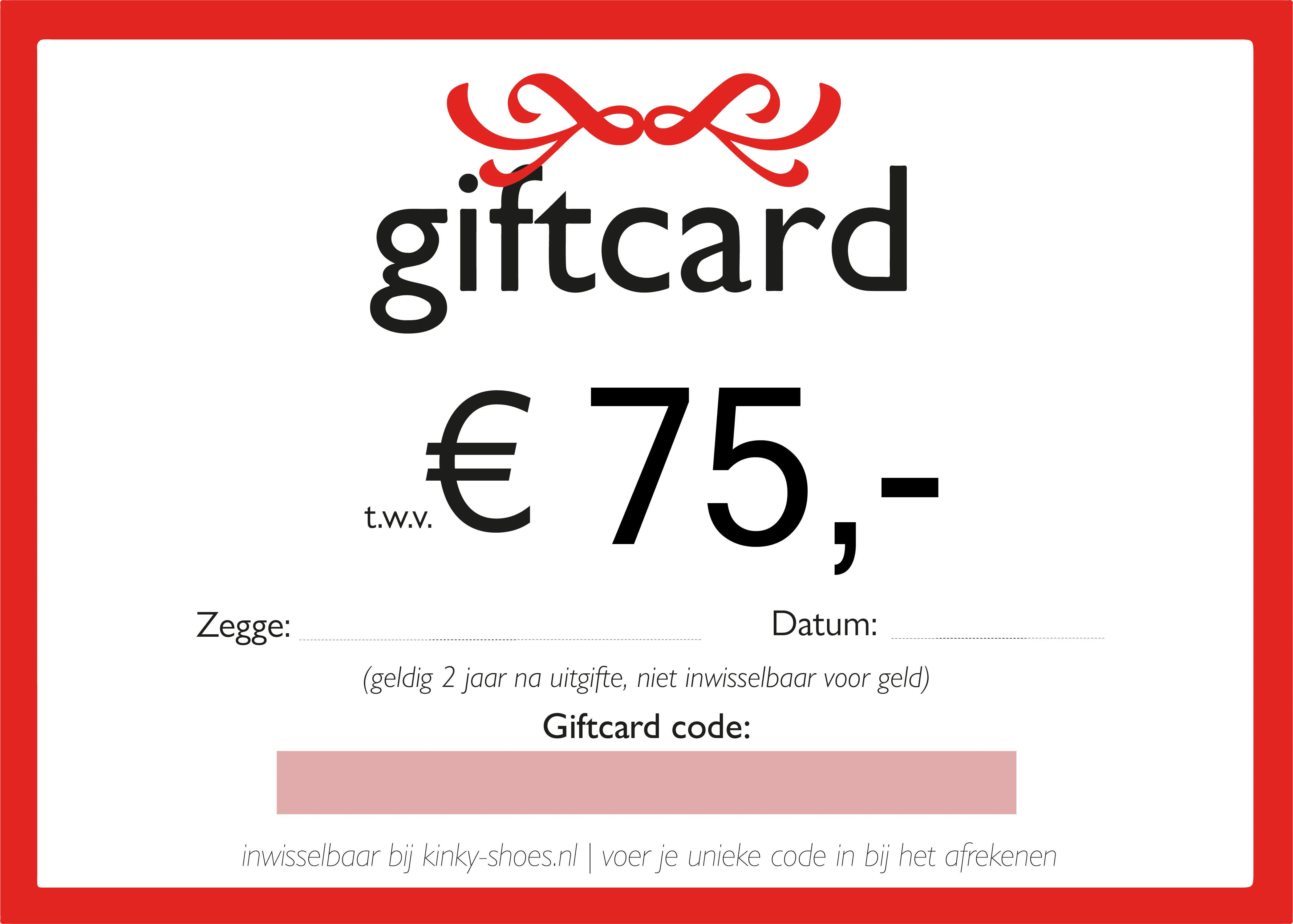 Kinky-Shoes Giftcard