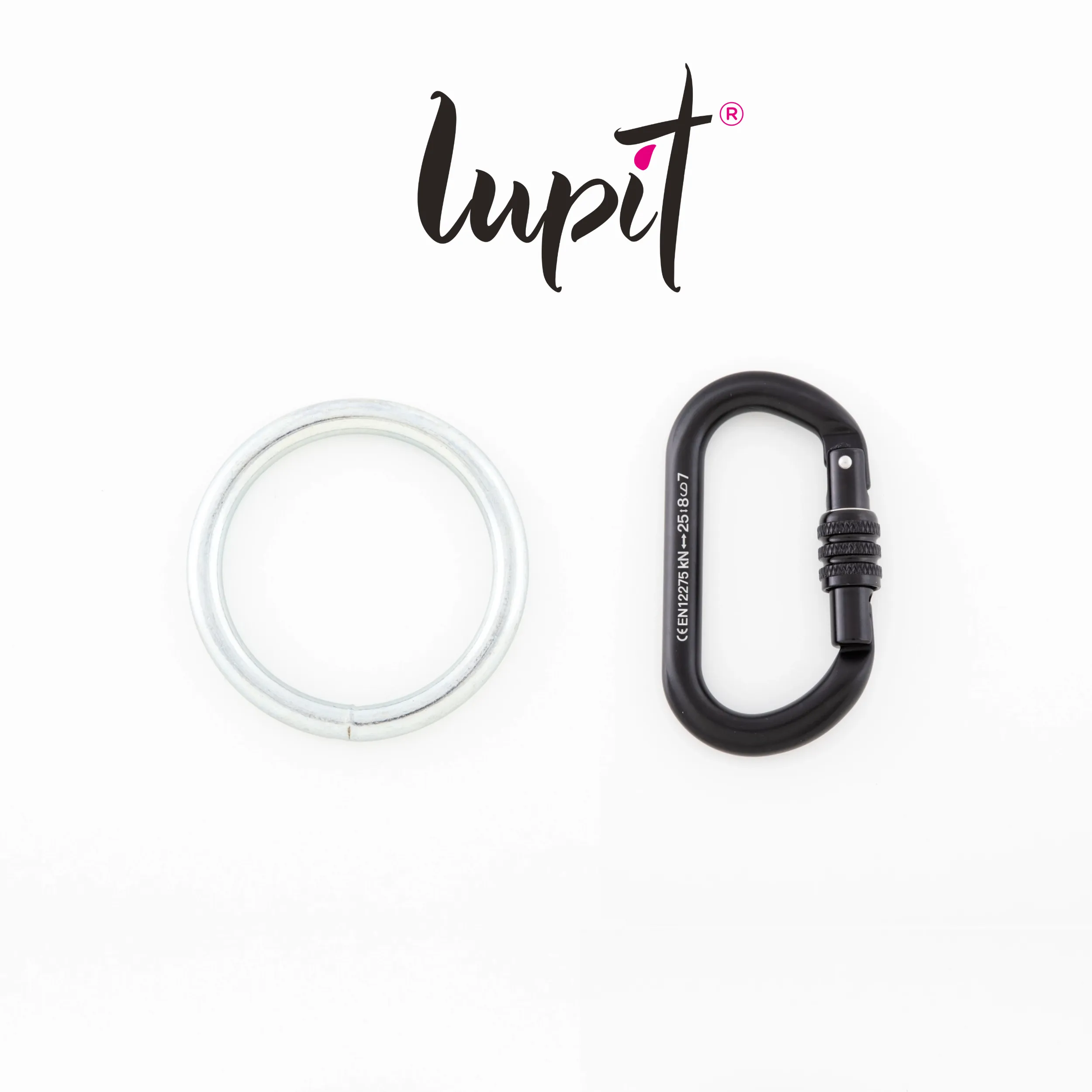 Lupit Aerial Silk | Stage/Pole Rigging Set (1x Karabijnhaak   1x O ring)