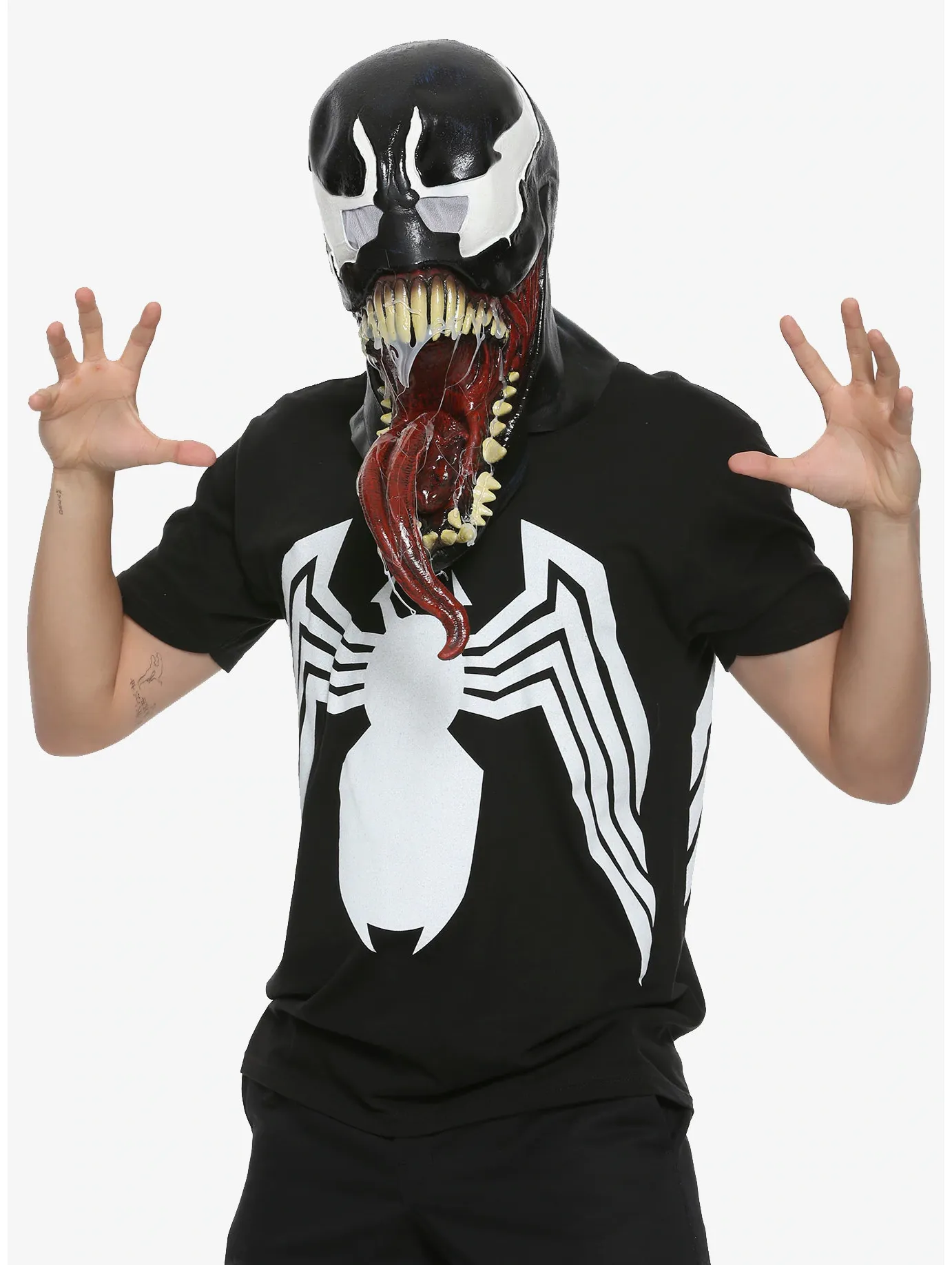 Marvel Rubie's Costume Co Men's Universe Deluxe Venom Latex Mask