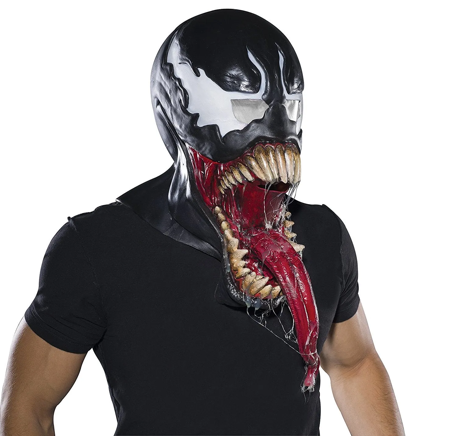 Marvel Rubie's Costume Co Men's Universe Deluxe Venom Latex Mask