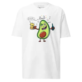 Men’s Drunken Avocado Cartoon Graphic Tee