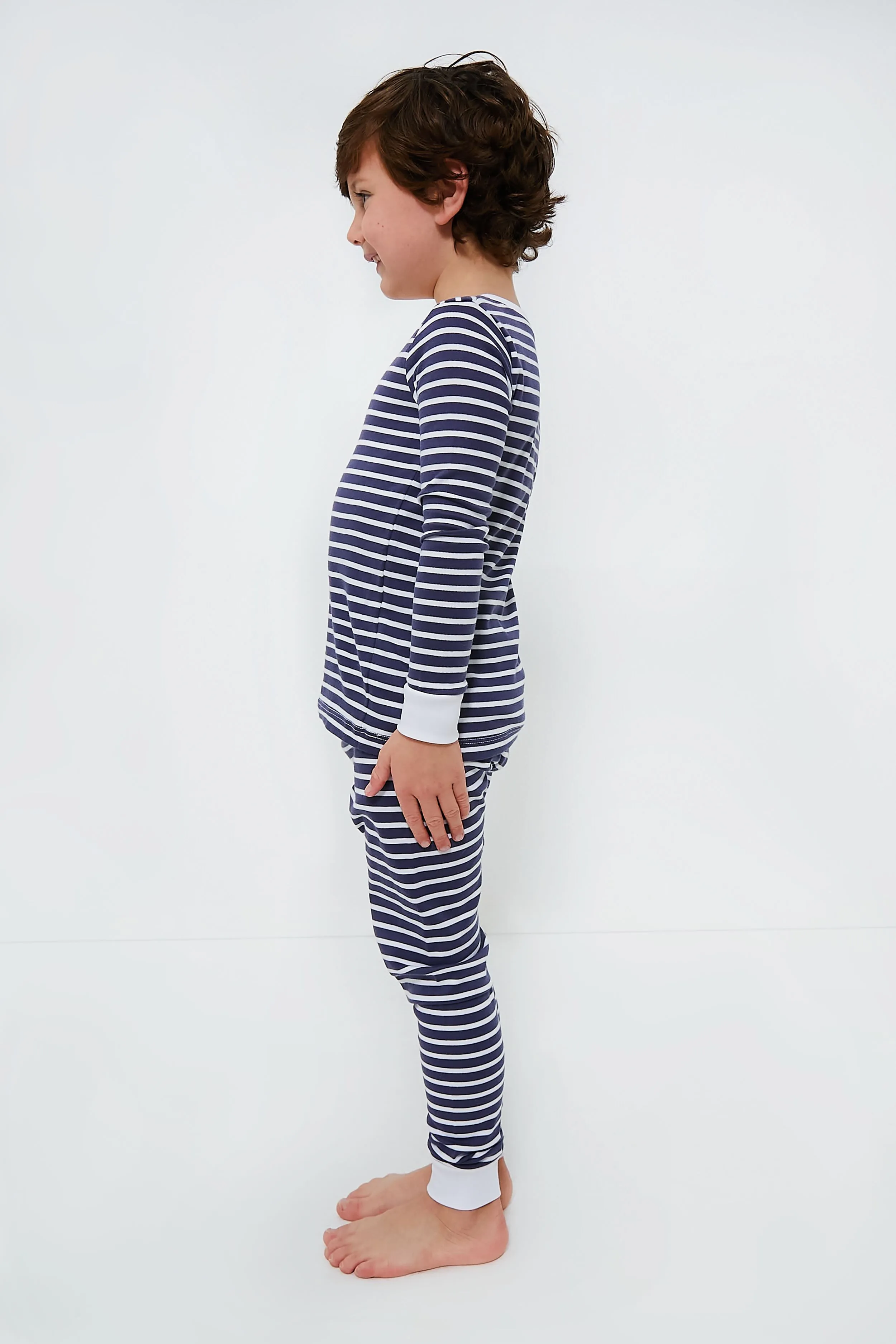 Navy Stripe Pajama Set