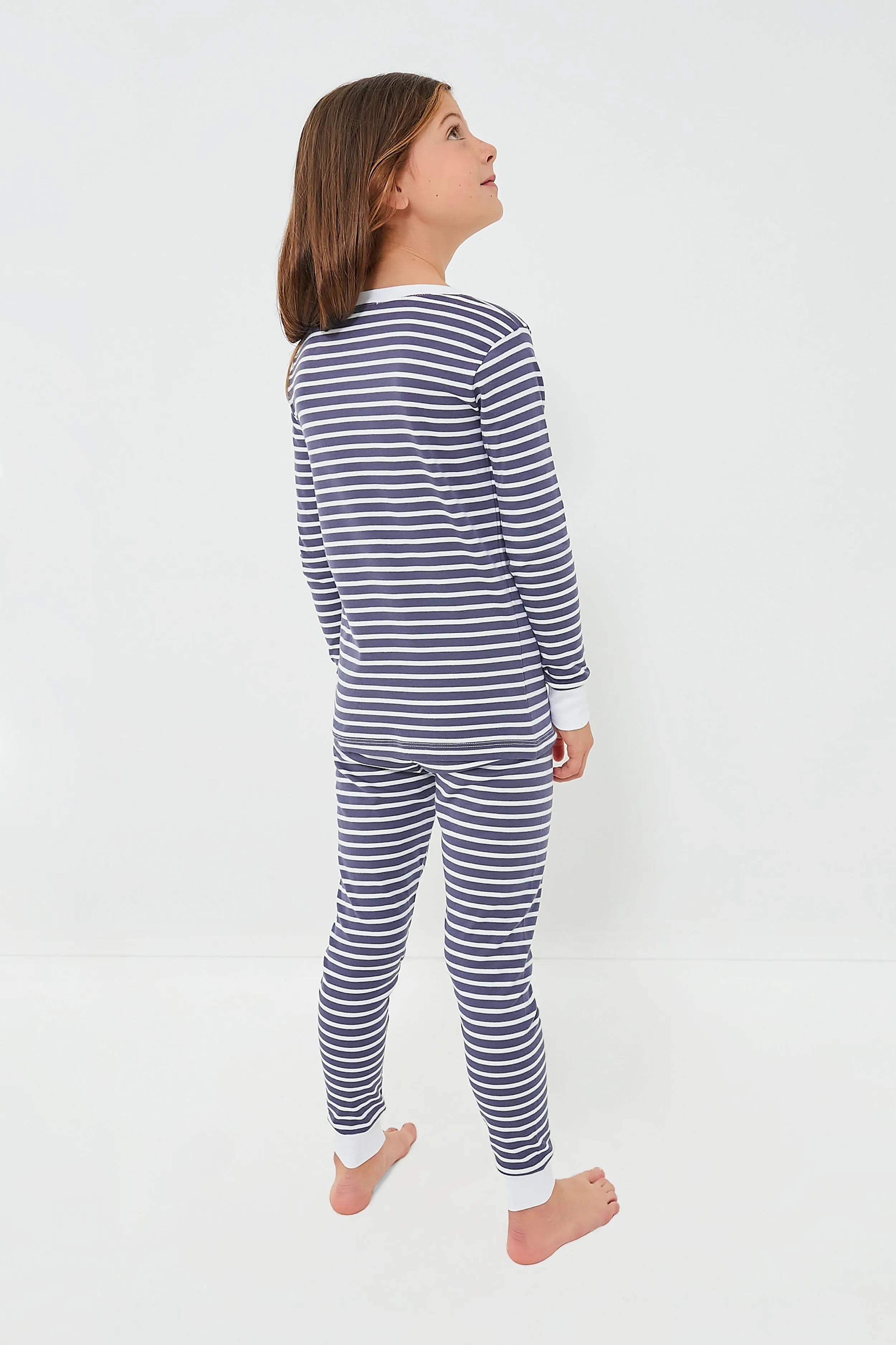 Navy Stripe Pajama Set