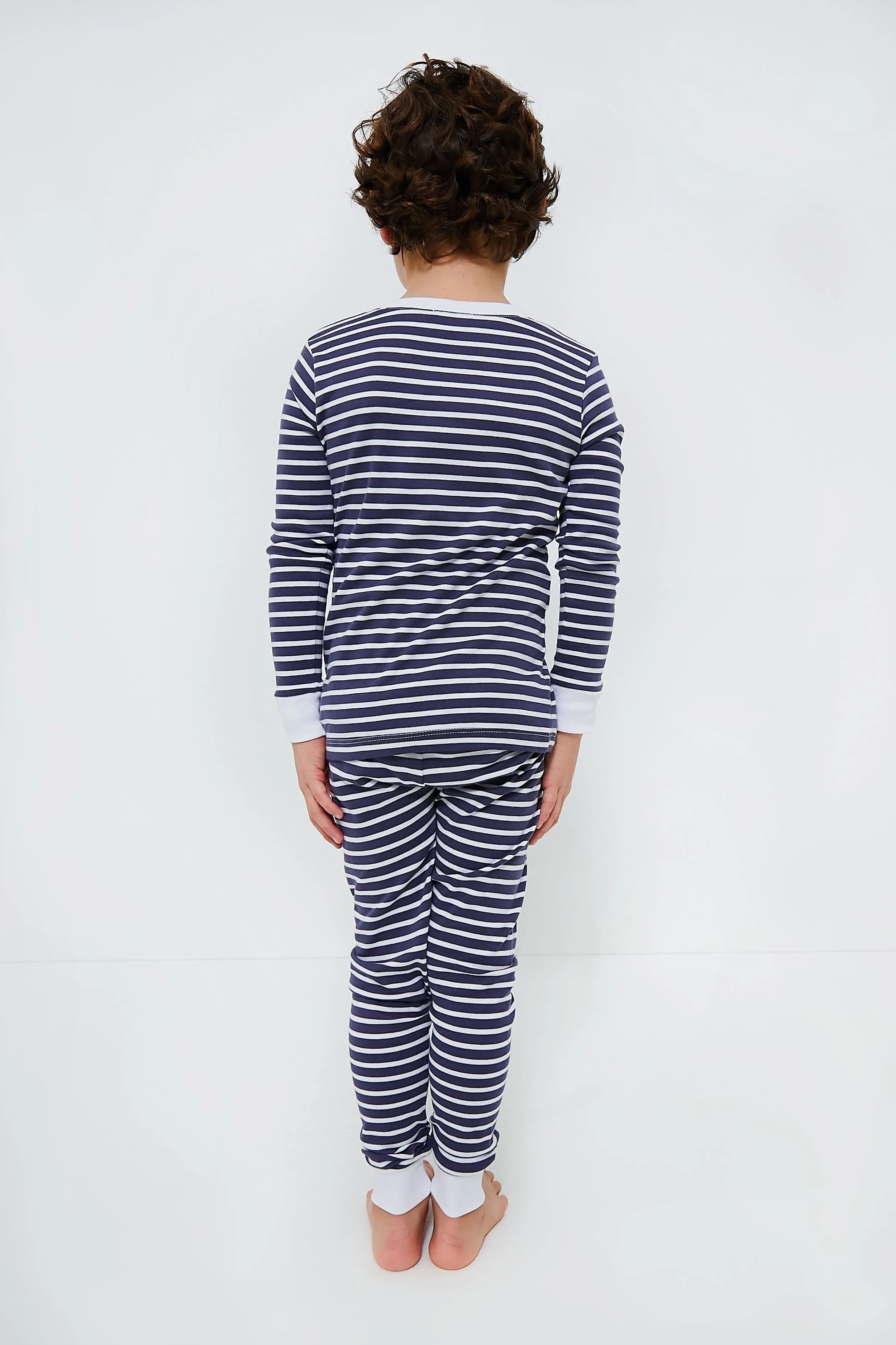 Navy Stripe Pajama Set