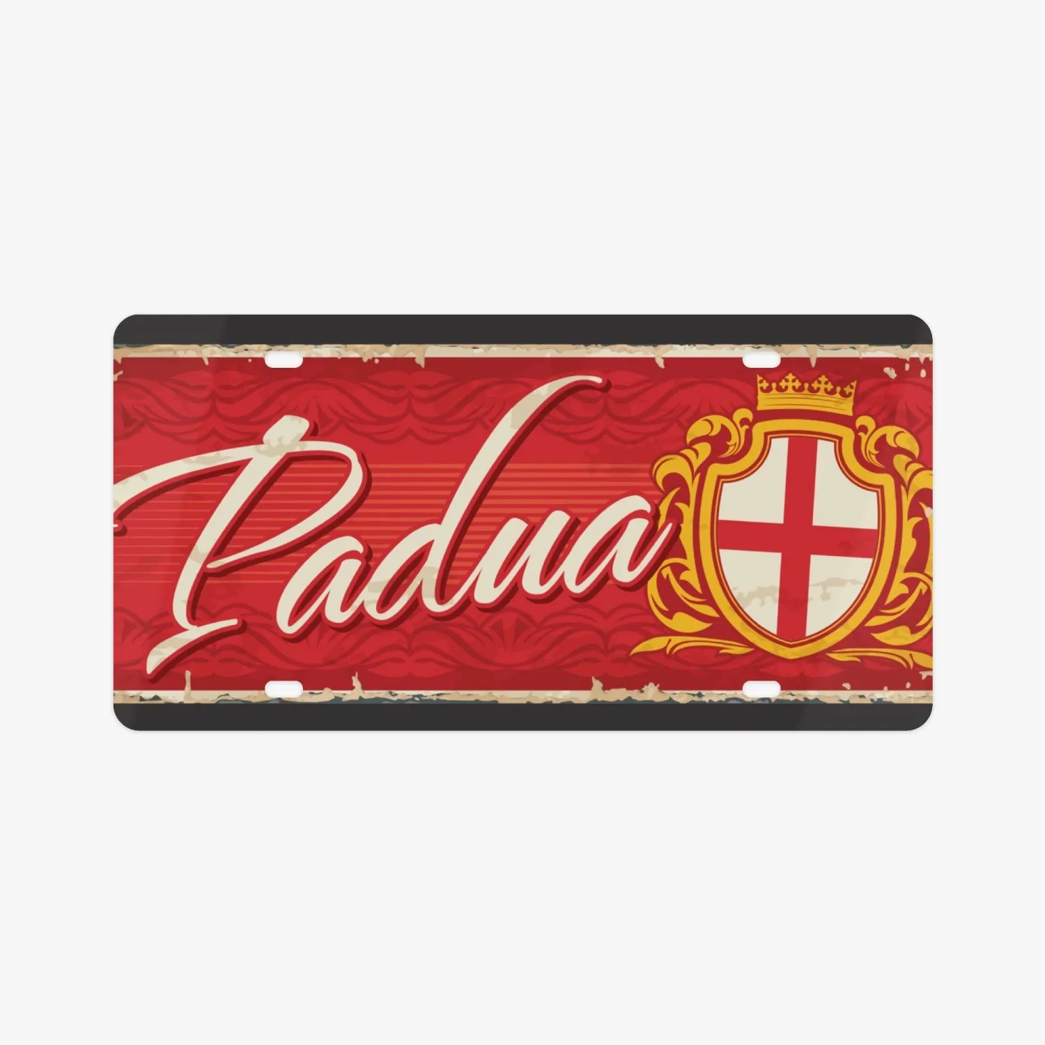 Padua License Plate Italian Style