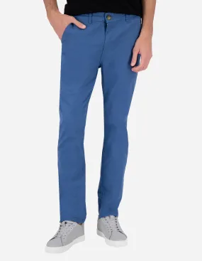 Pantalón Chino de Gabardina - Azul Capri