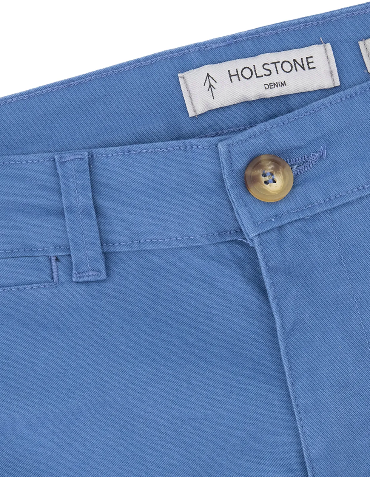 Pantalón Chino de Gabardina - Azul Capri