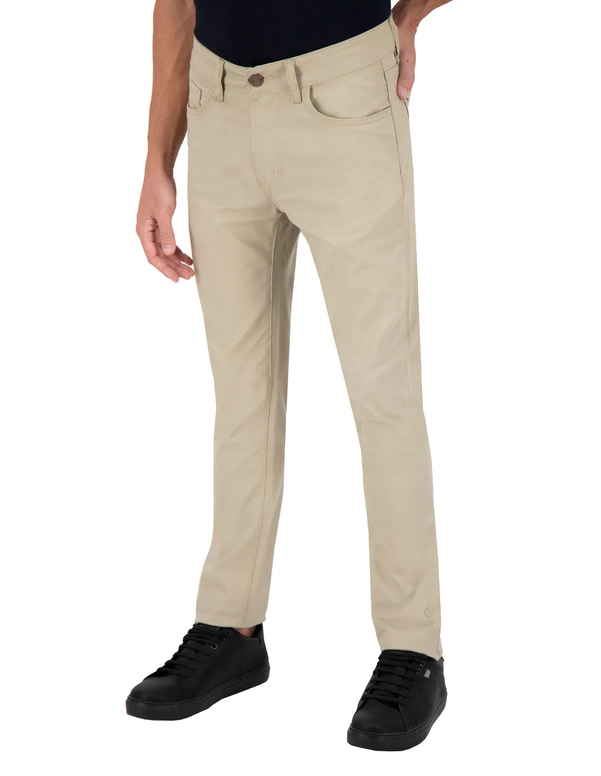 Pantalón de Gabardina Jean Cut Slim Fit - Arena