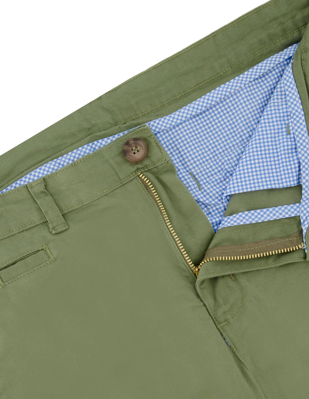 Pantalón Premium Estilo Chino Cartera de Gabardina - Verde Musgo