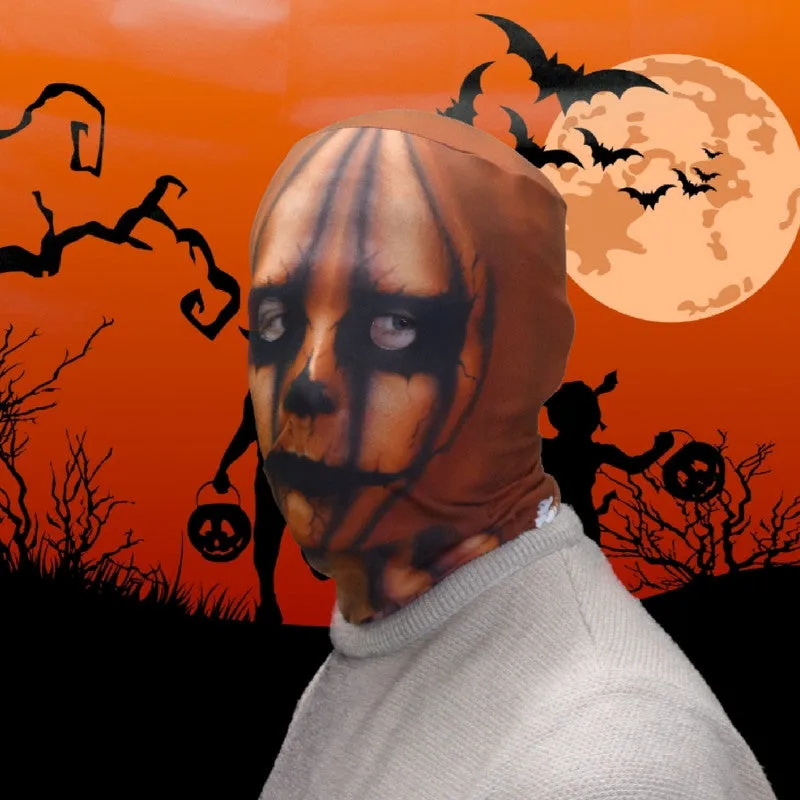 Pumpkin Head Scary Halloween Face Mask