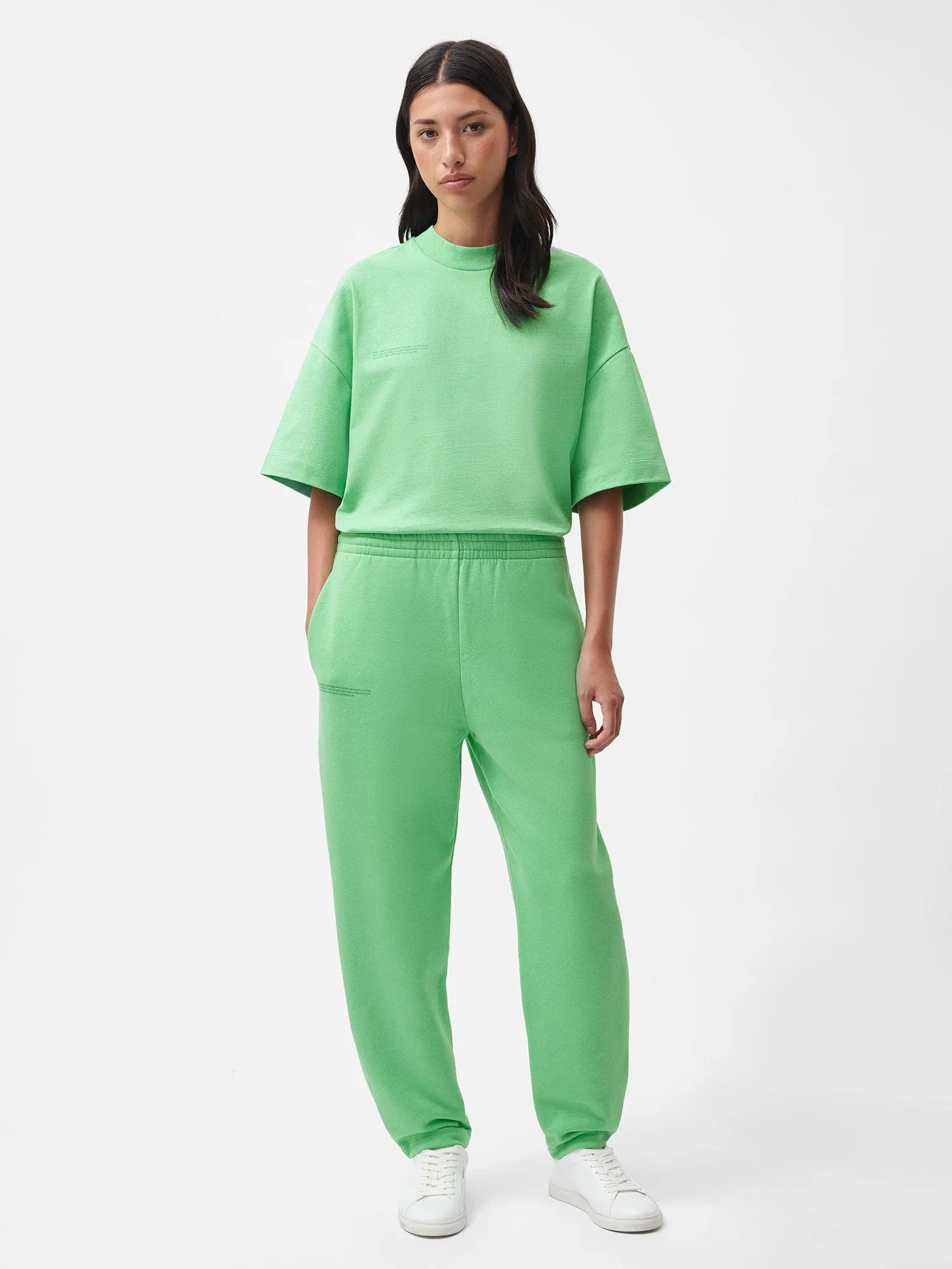 Reclaimed Cotton Barrel-Leg Track Pants—reclaim jade