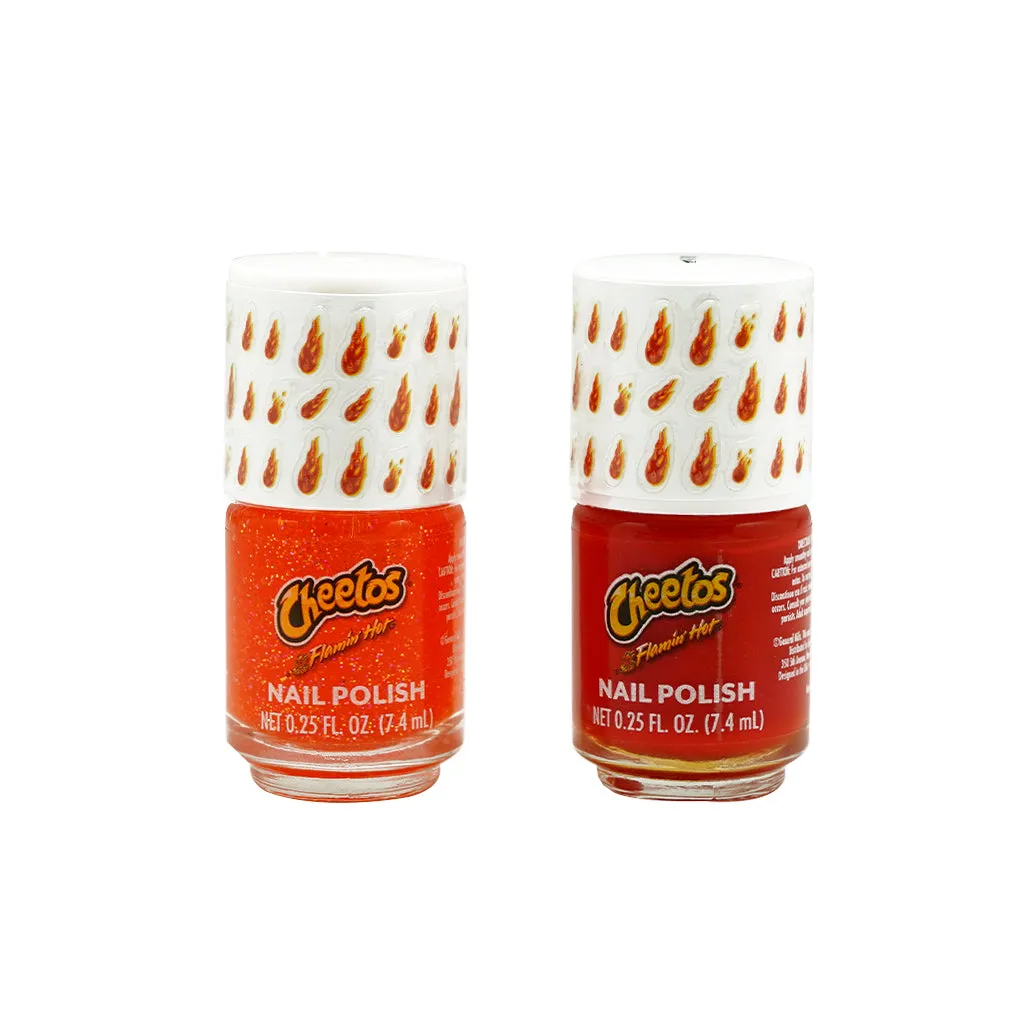 TASTE Cheetos Flamin Hot Kit Esmaltes Con Planilla de Stickers 7Y010H