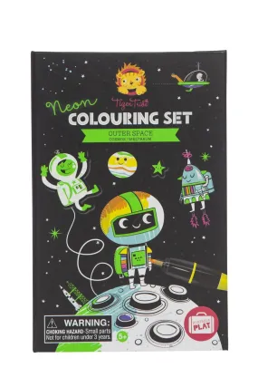 Tiger Tribe |  Neon Colouring In Set - Outer Space