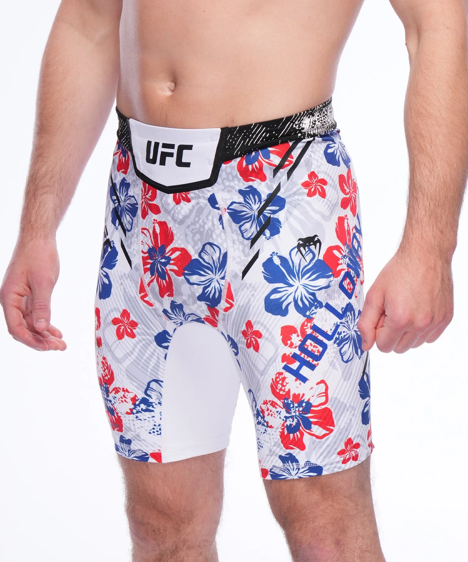 UFC Adrenaline Unrivaled by Venum Max Holloway Vale Tudo Short - Grey/Red/Navy