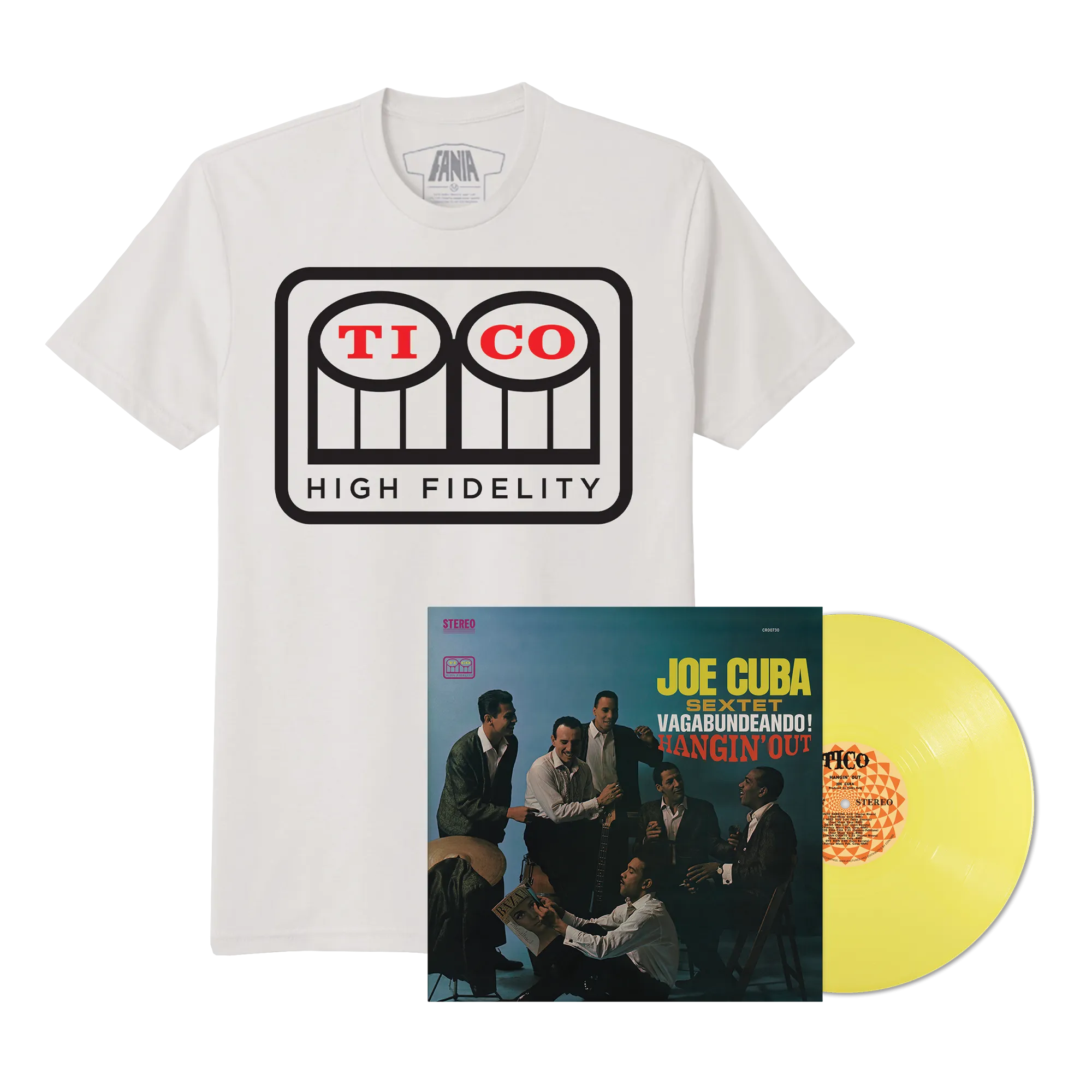 Vagabundeando! Hangin' Out (180G Opaque Lemon LP – Fania Exclusive)   Tico Records T-Shirt)