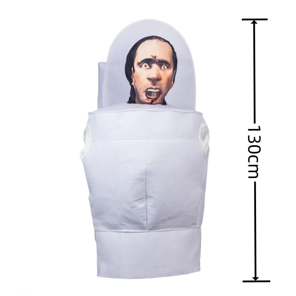 Xcoser Skibidi Toiletman Kids/Adults Funny Toilet Man Cosplay Costume