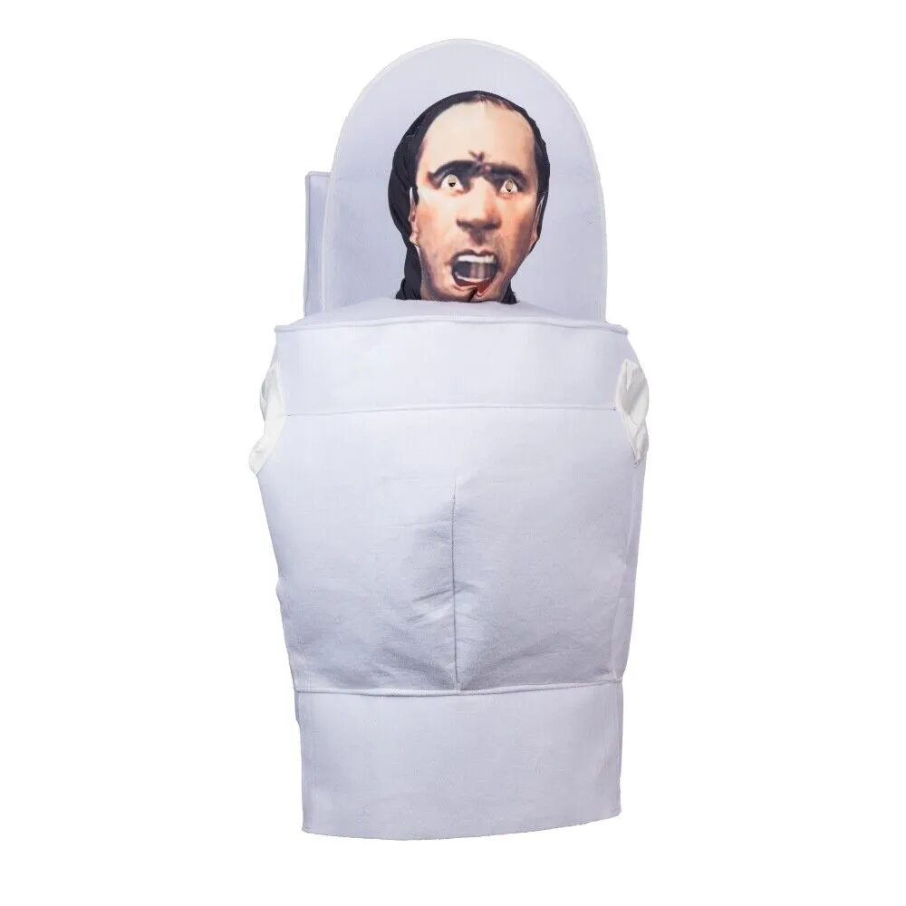 Xcoser Skibidi Toiletman Kids/Adults Funny Toilet Man Cosplay Costume