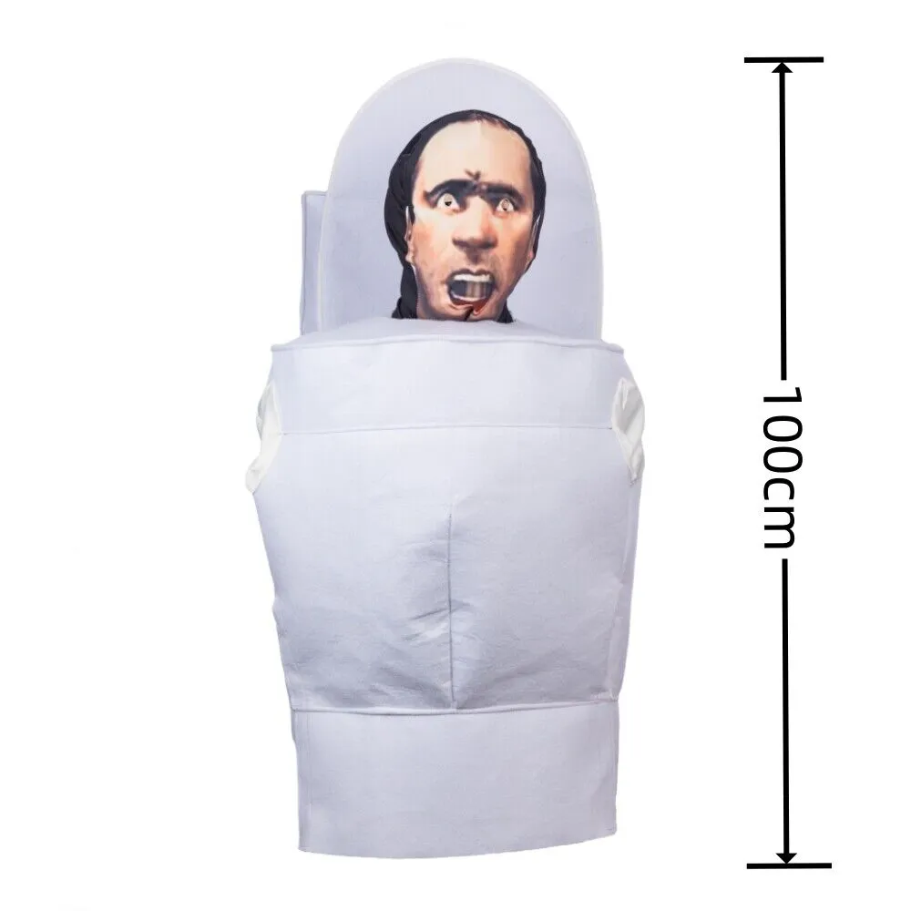 Xcoser Skibidi Toiletman Kids/Adults Funny Toilet Man Cosplay Costume